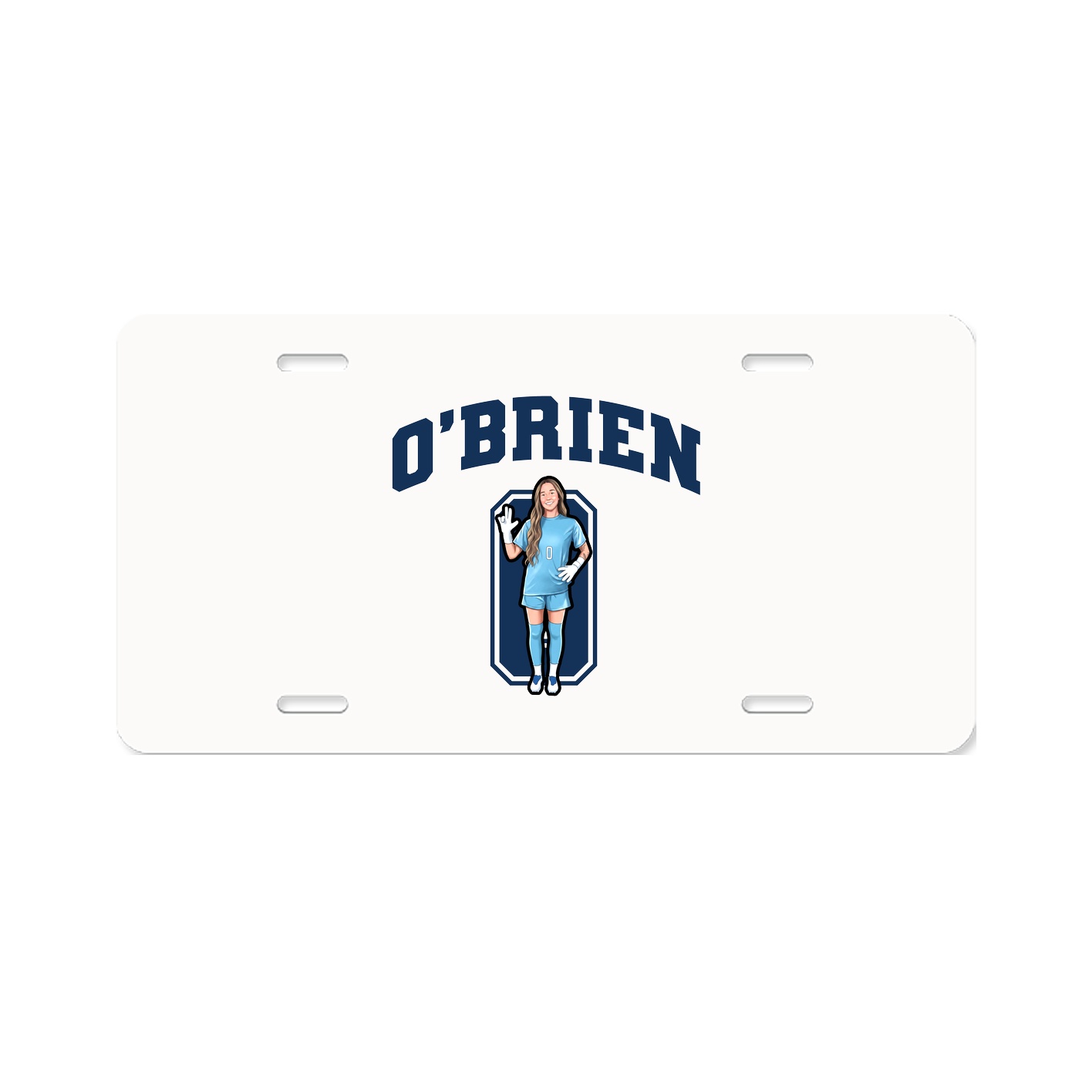 License Plate — Number in Classic