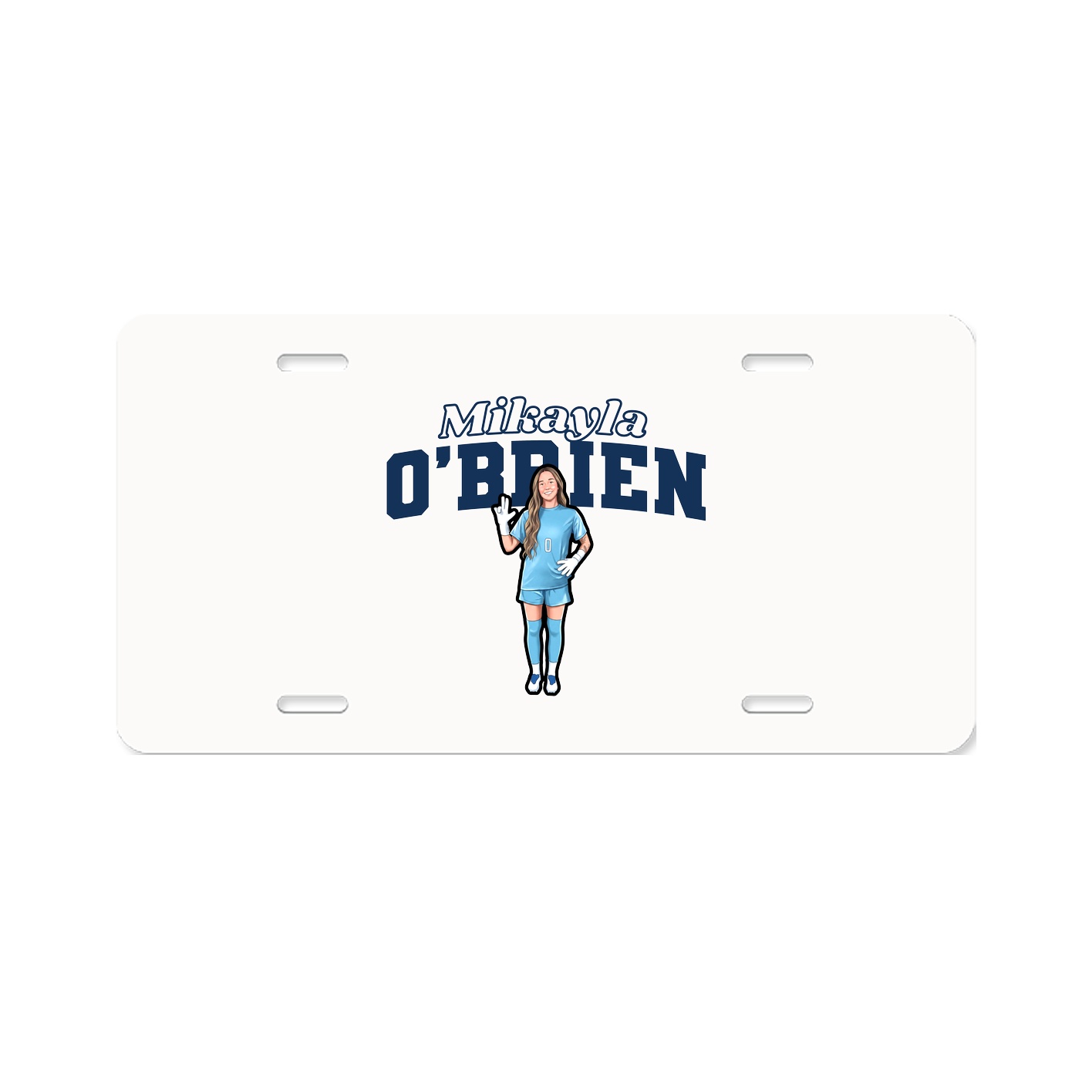 License Plate — Name Arch in Classic