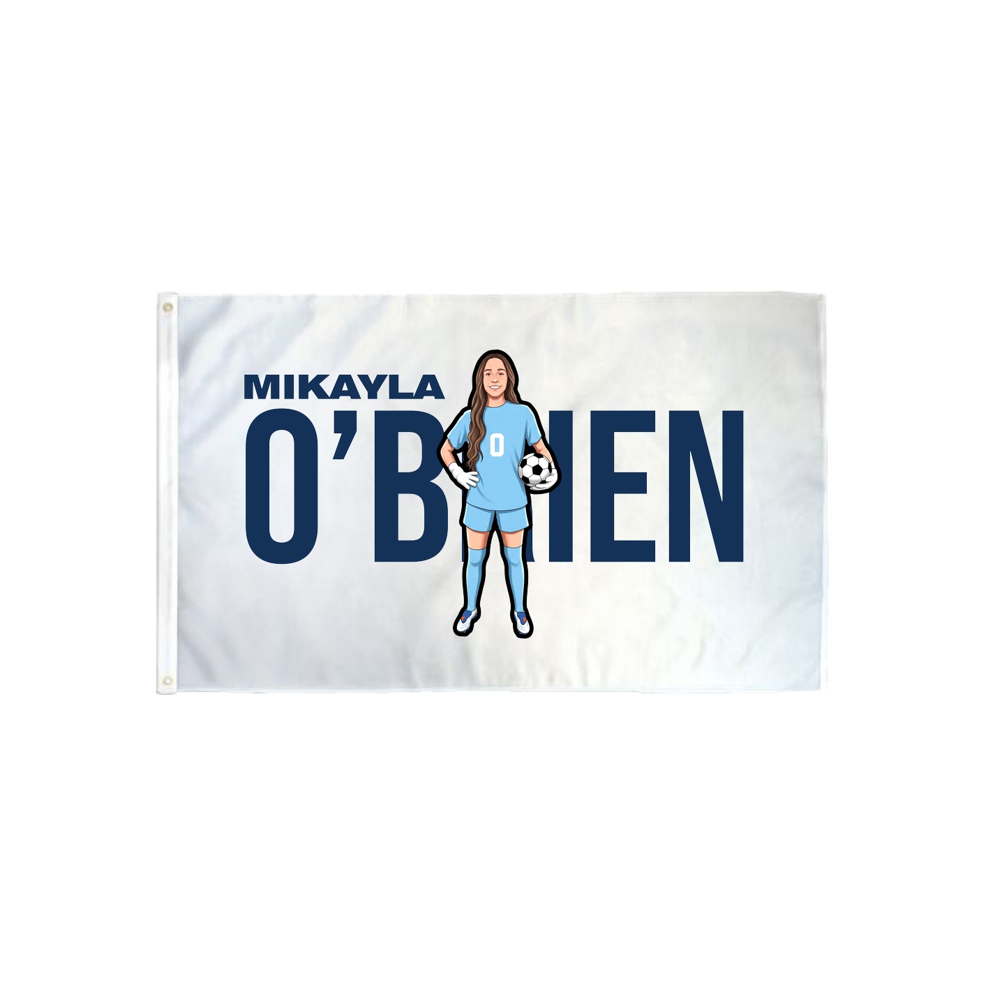3x5 Flag — Player Name in Classic