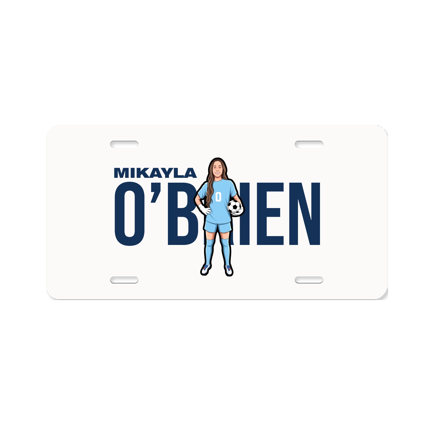 License Plate — Player Name in Classic