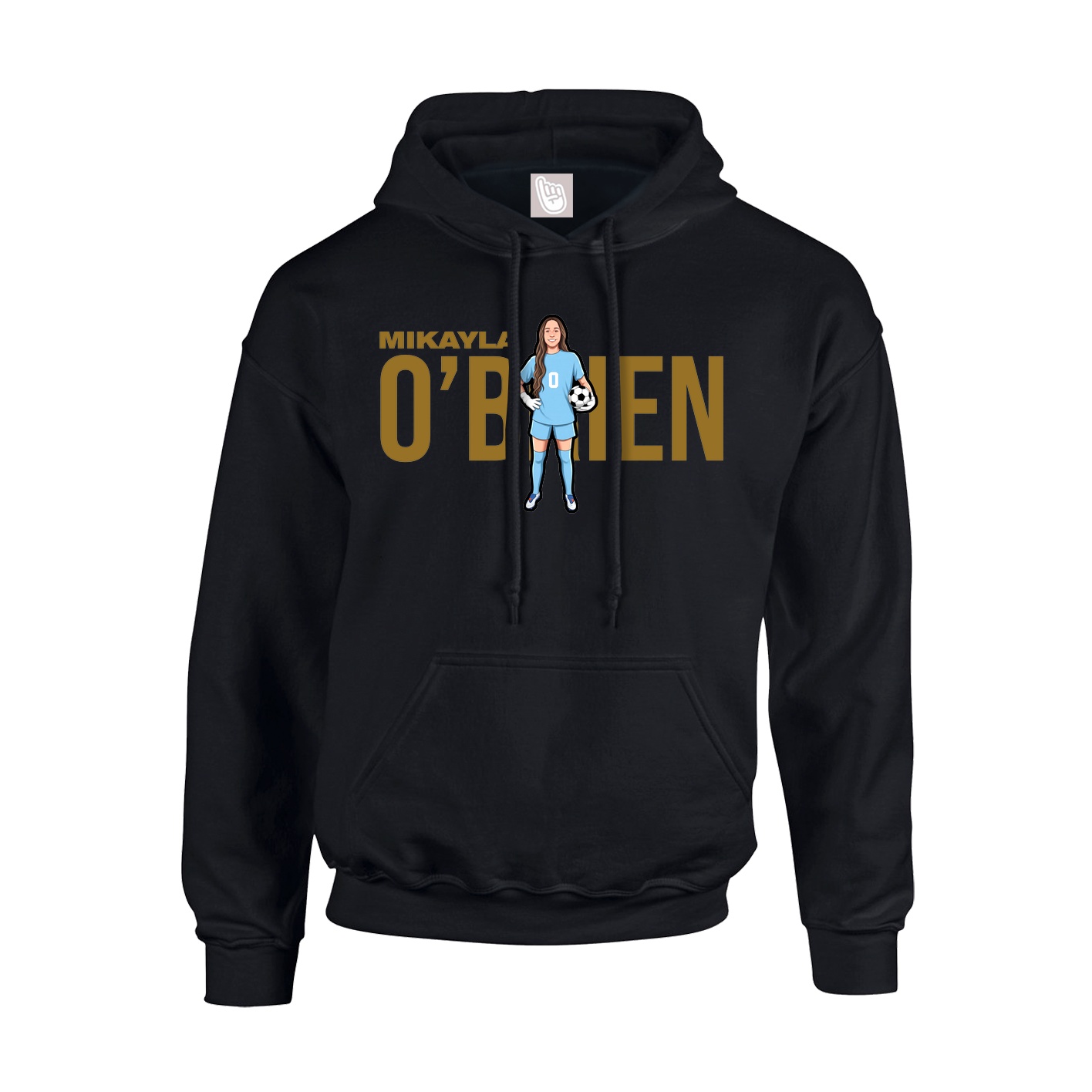Hoodie — Player Name in Black