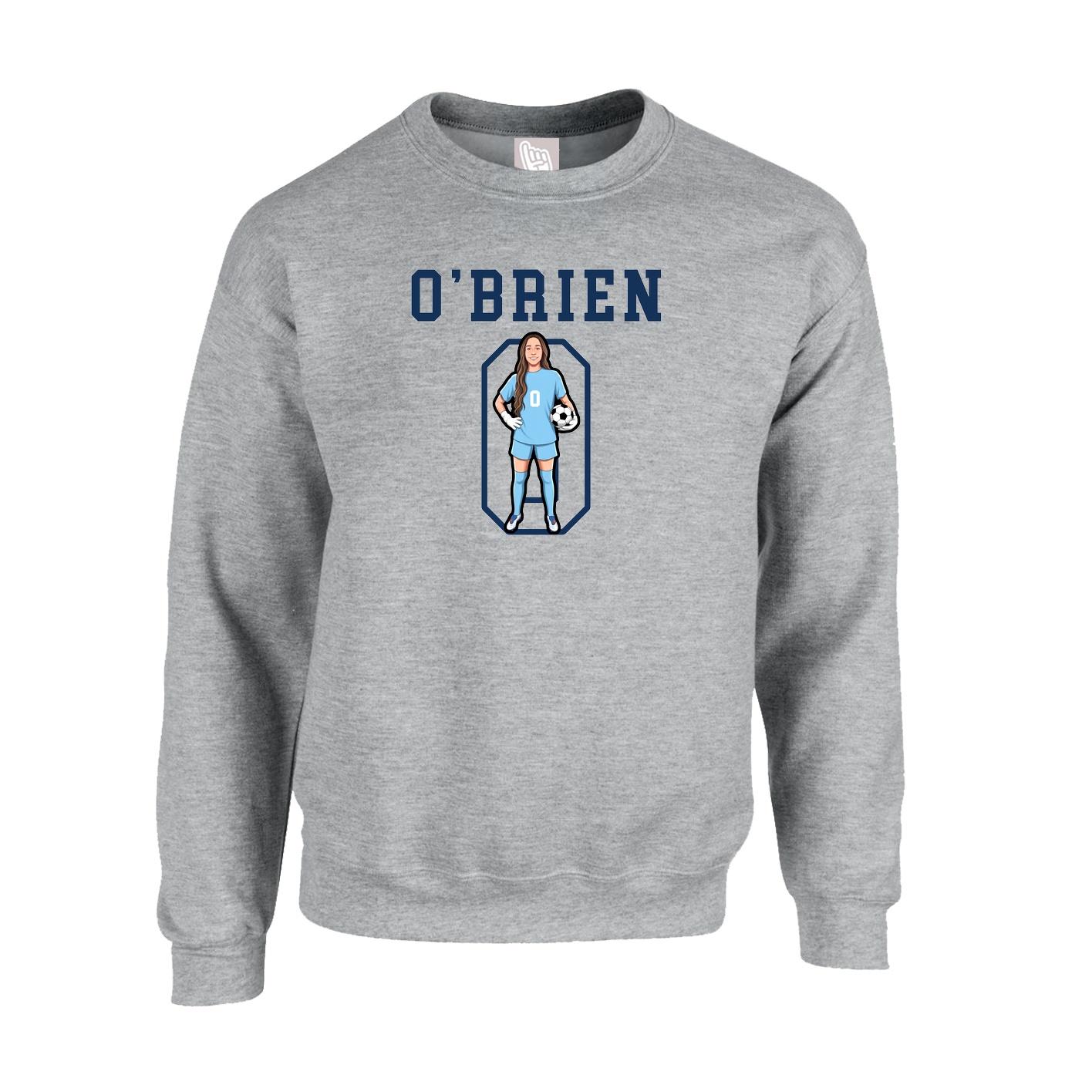 Fleece Crew — Shirsey in Grey