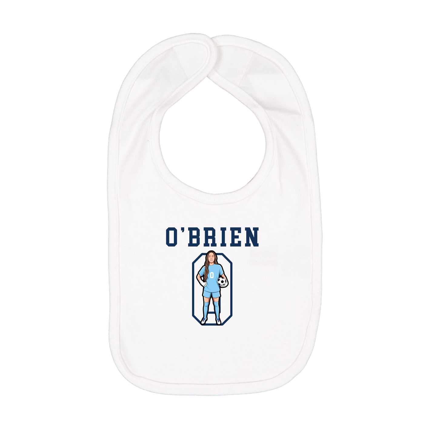 Infant Bib — Shirsey in White