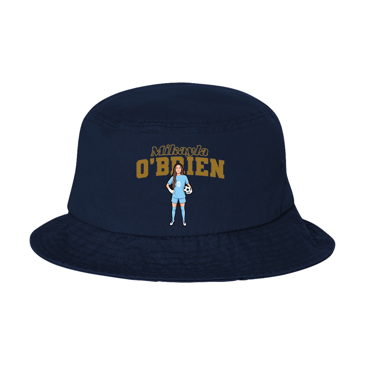 Bucket Cap — Name Arch in Navy