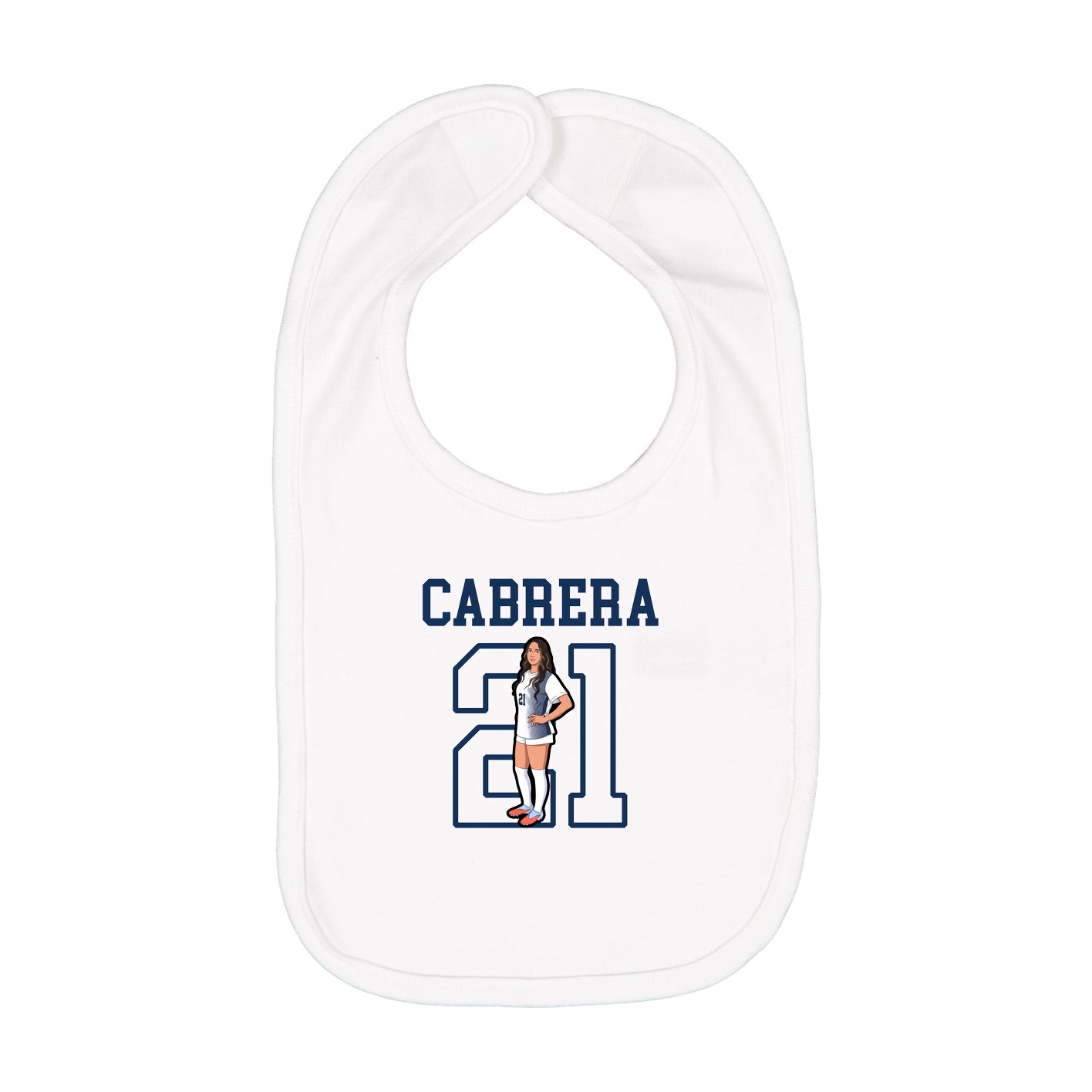 Infant Bib — Shirsey in White