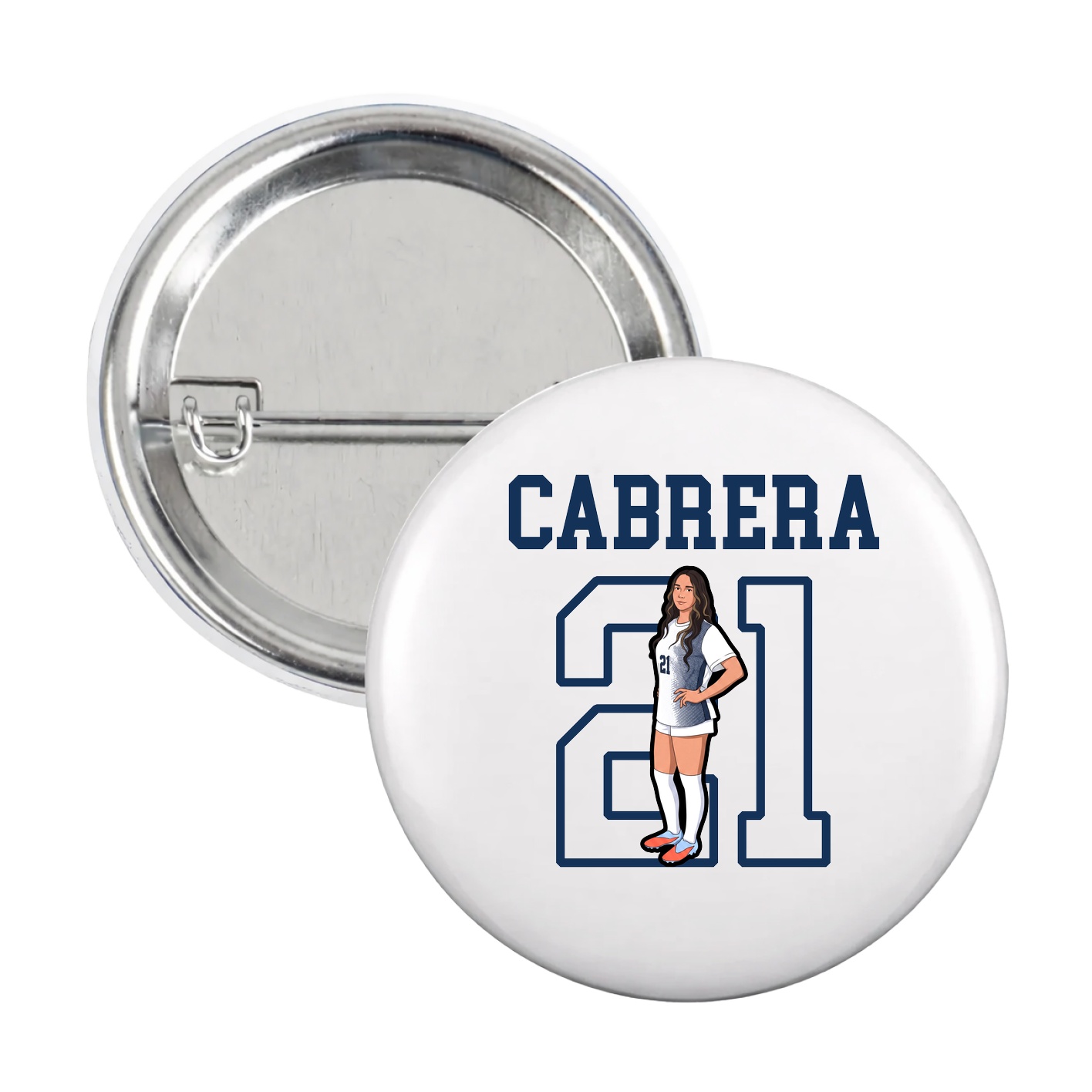 Game Day Button — Shirsey in White