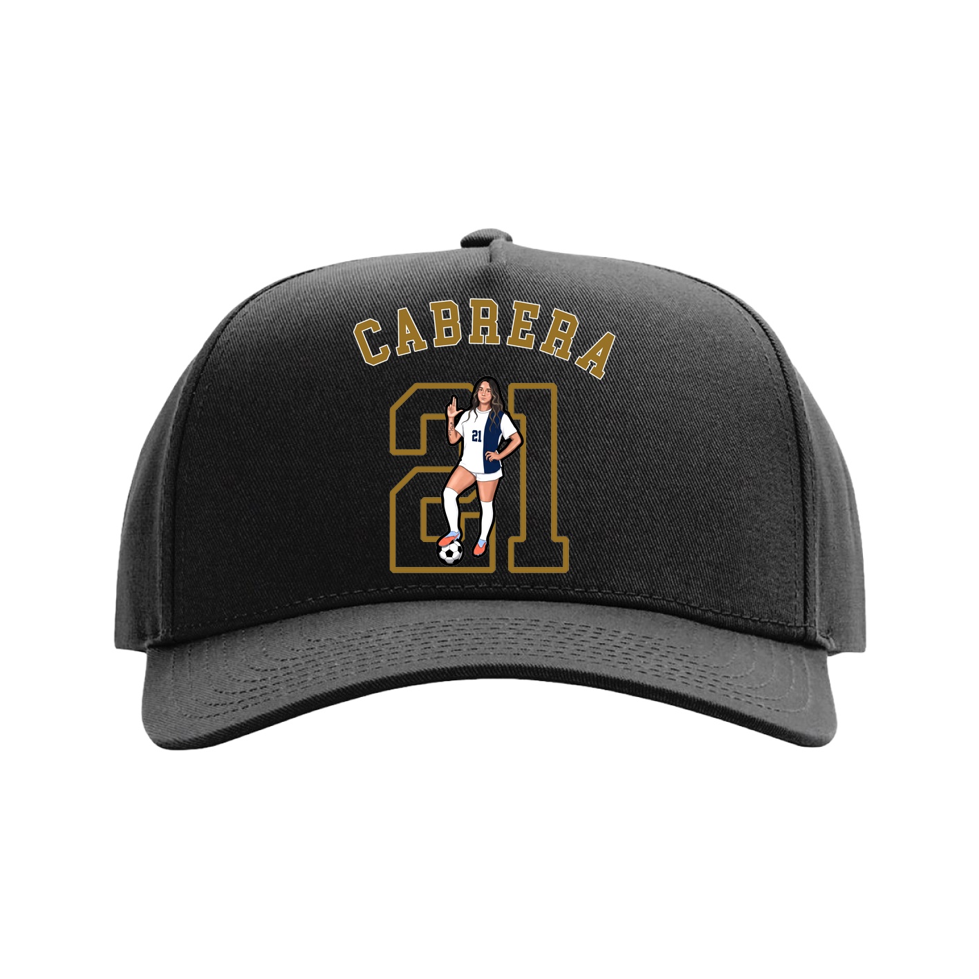 Full Fabric Five-Panel Champ Cap