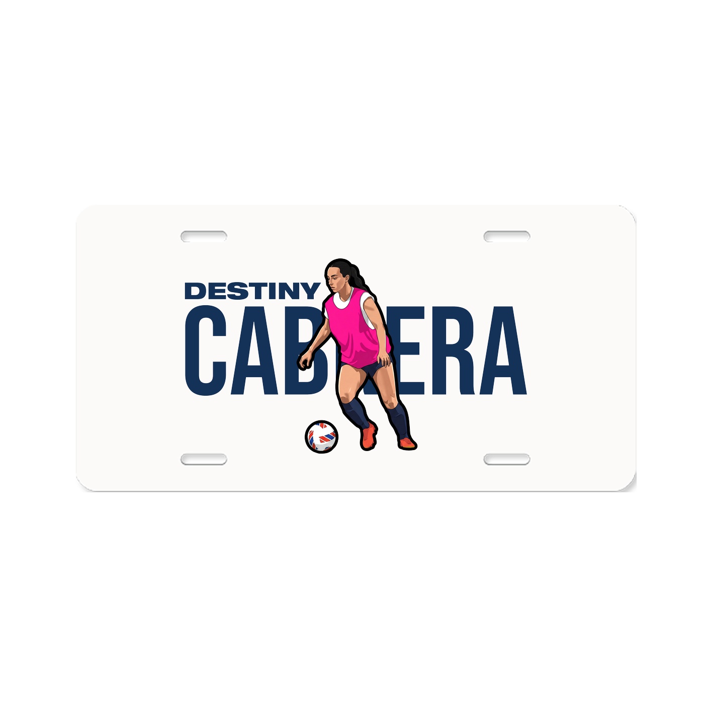 License Plate — Player Name in Classic
