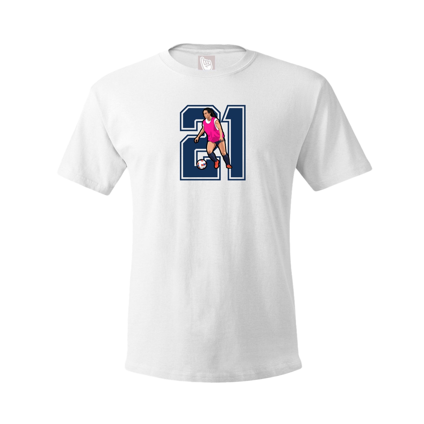 Tee — Number in White