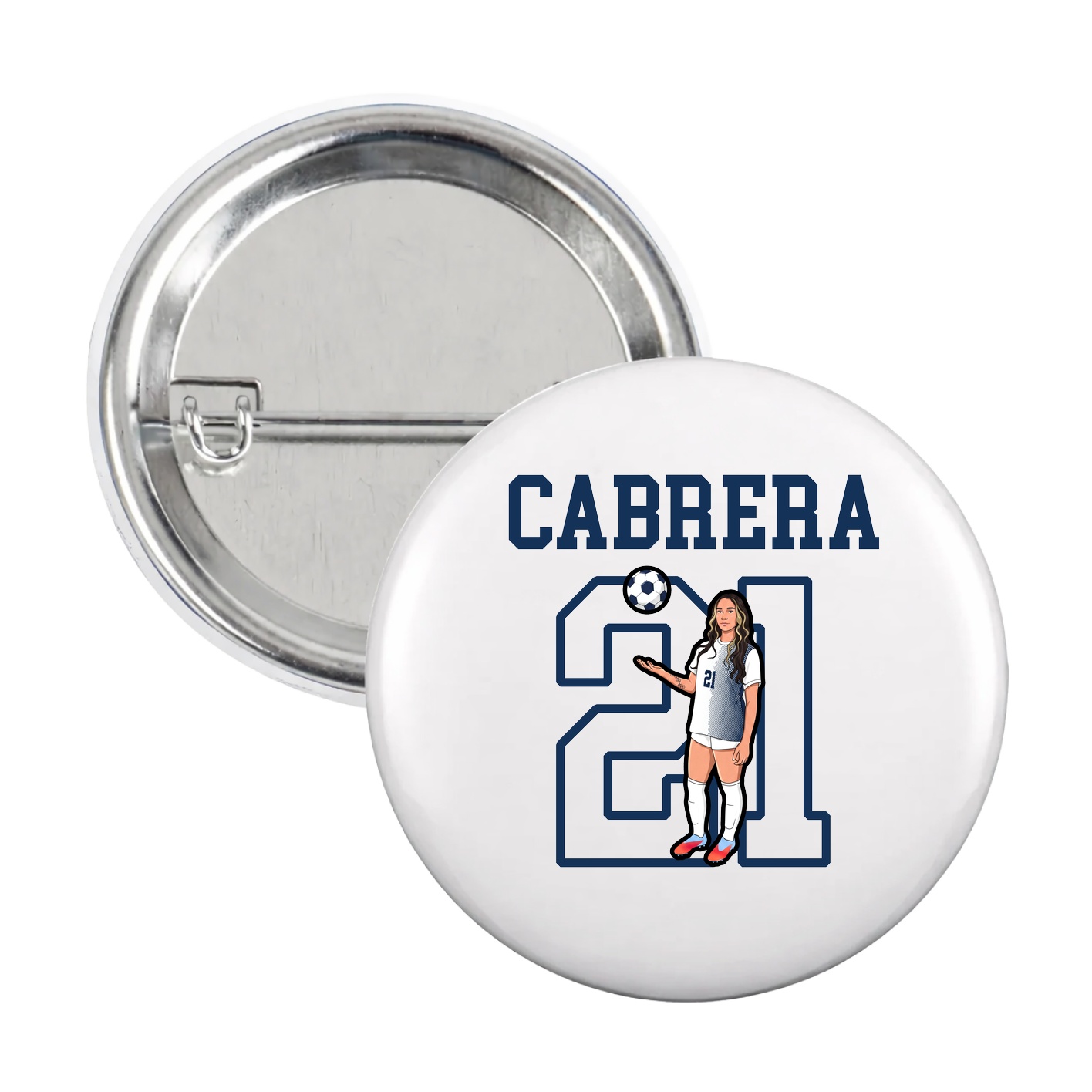 Game Day Button — Shirsey in White