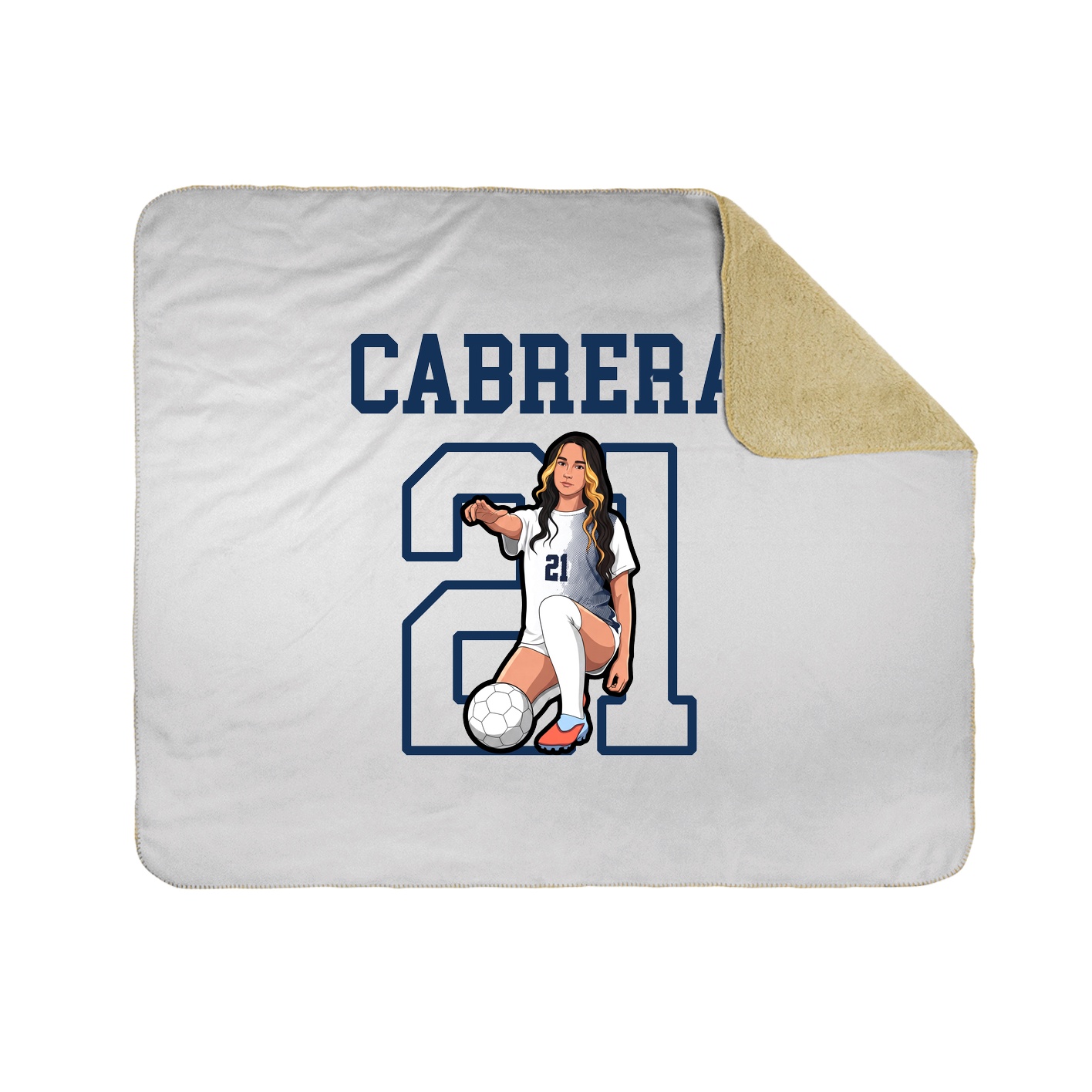 Throw Blanket — Shirsey in White