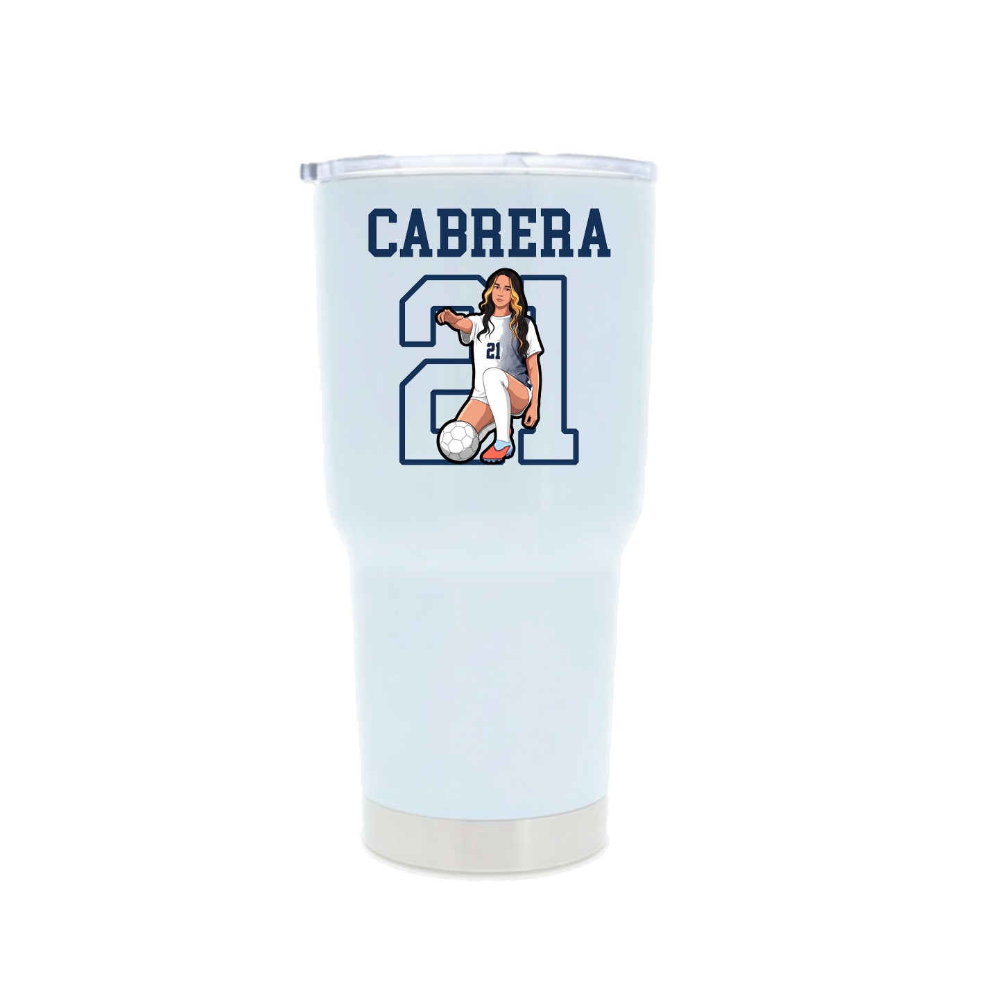 30oz Stainless Steel Tumbler — Shirsey in White