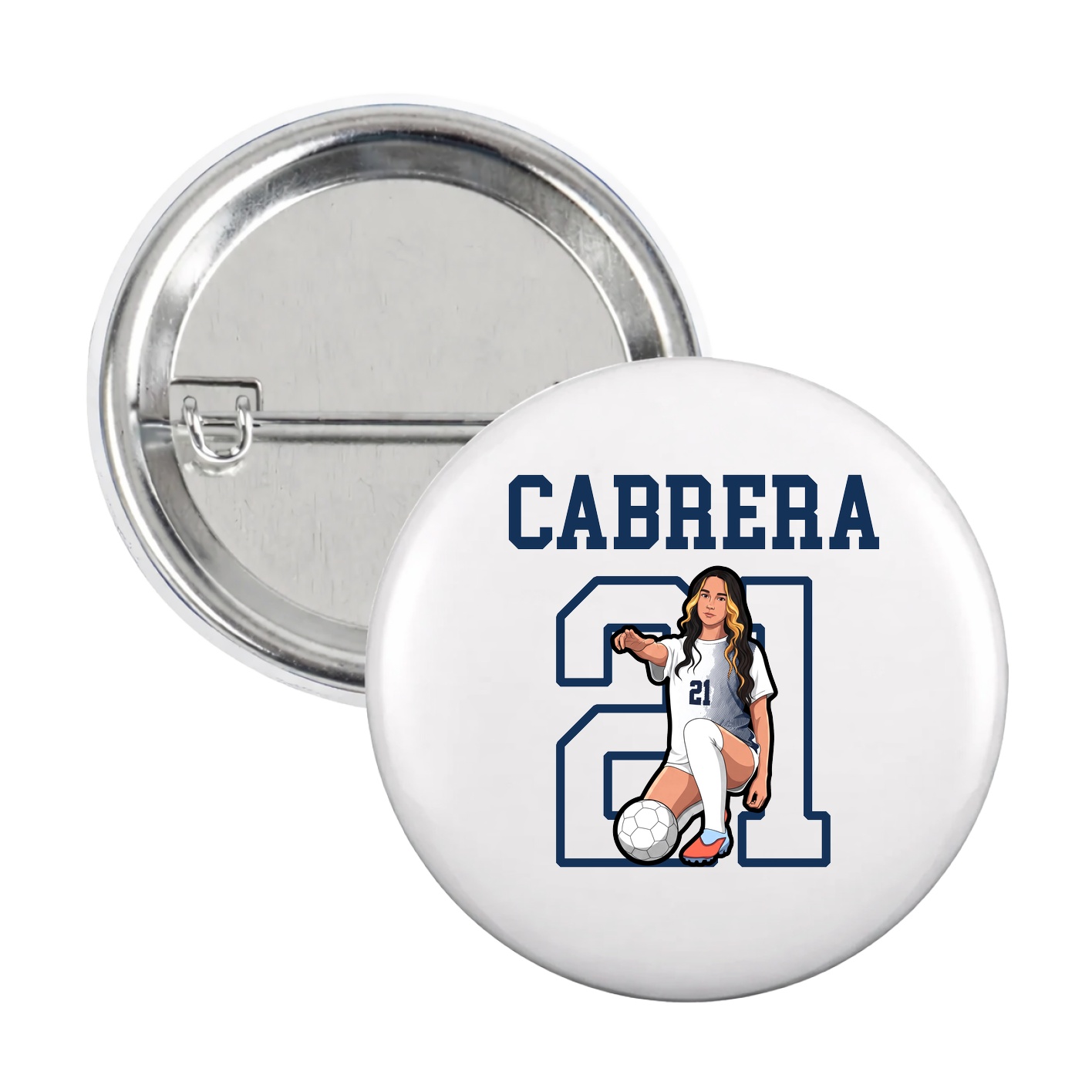 Game Day Button — Shirsey in White