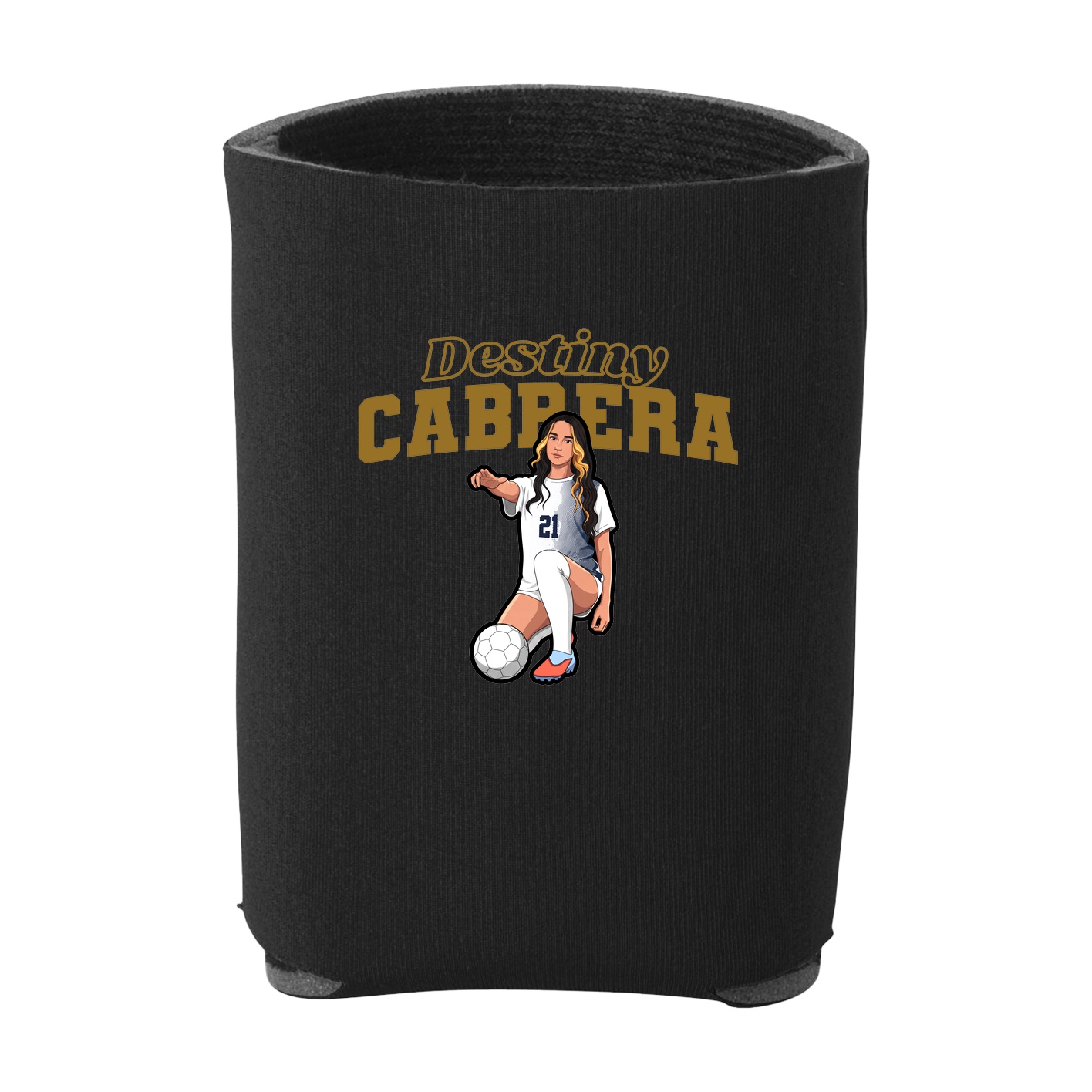 Can Holder — Name Arch in Black