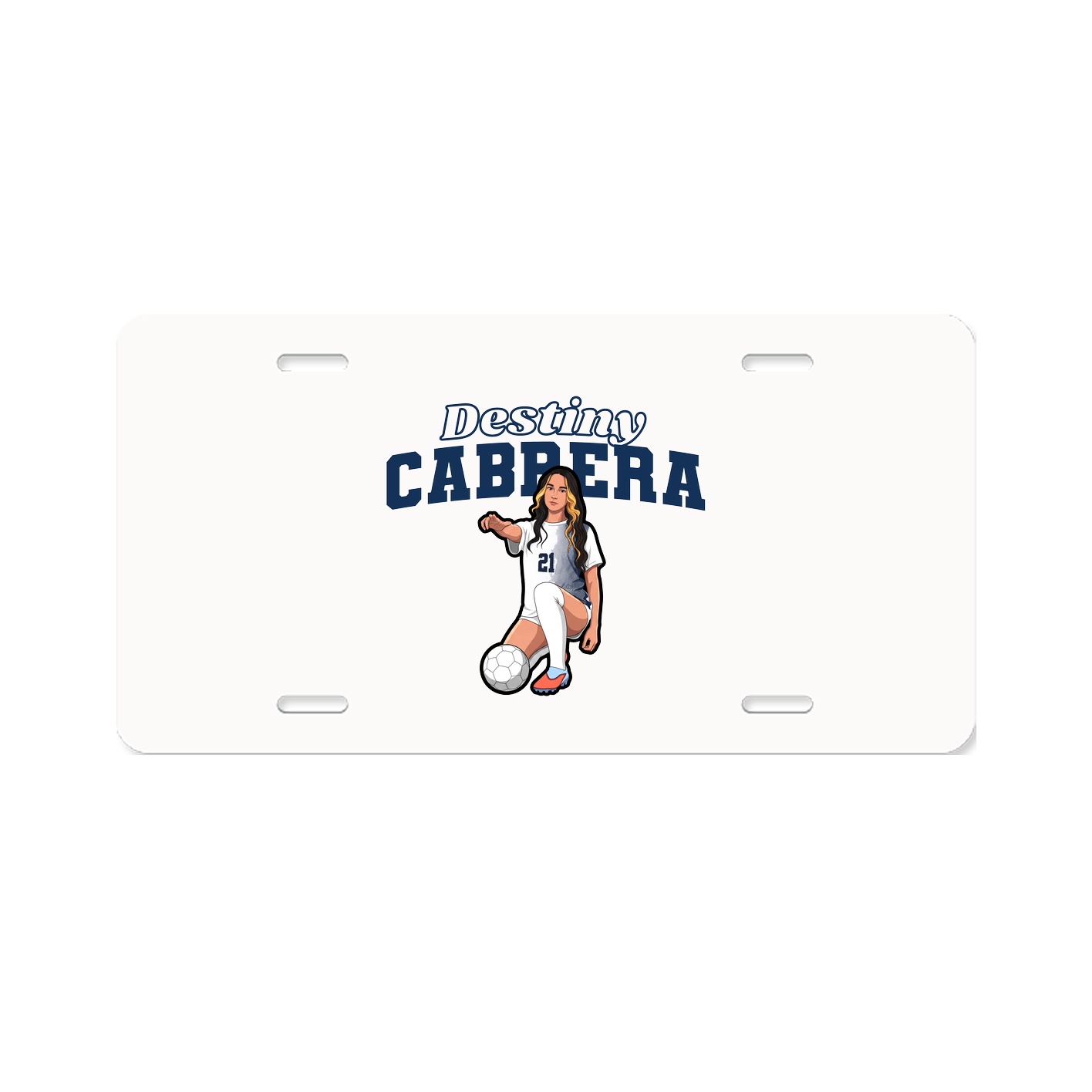 License Plate — Name Arch in Classic
