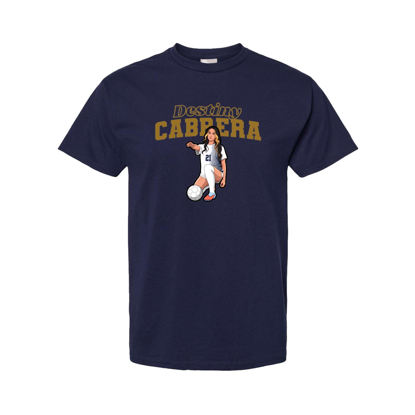 Tee — Name Arch in Navy