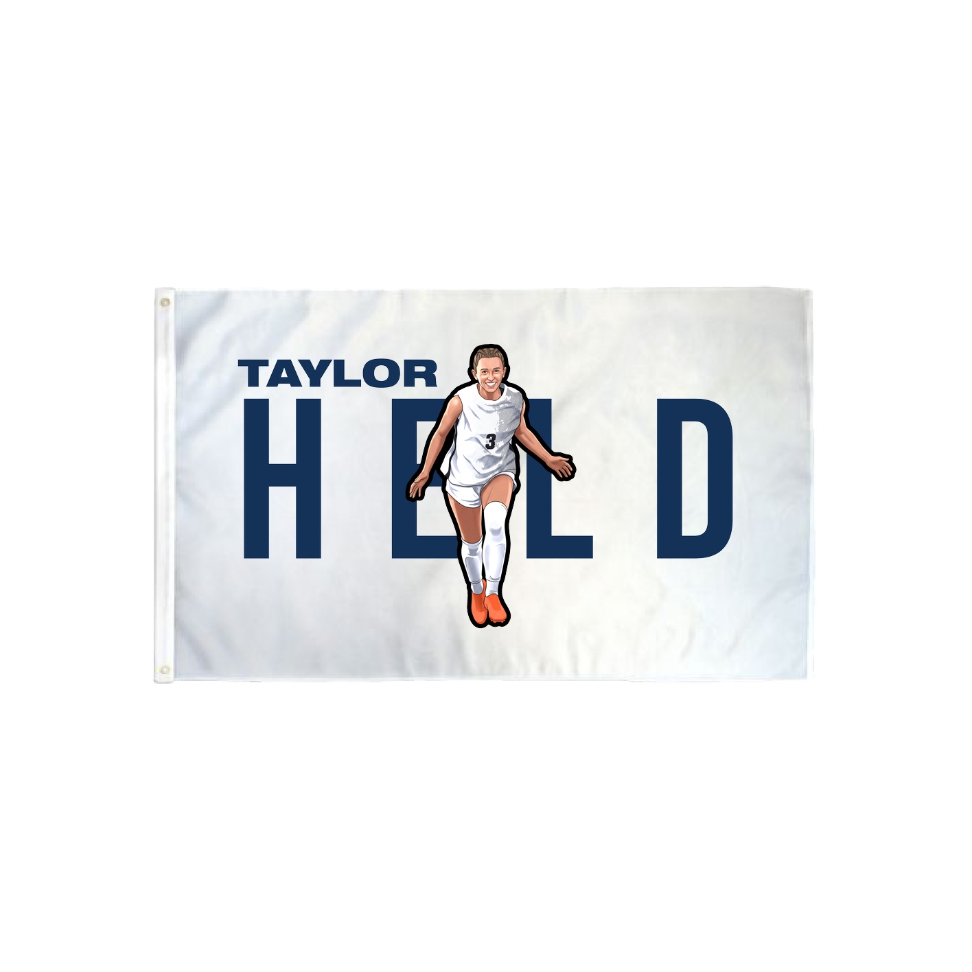 3x5 Flag — Player Name in Classic