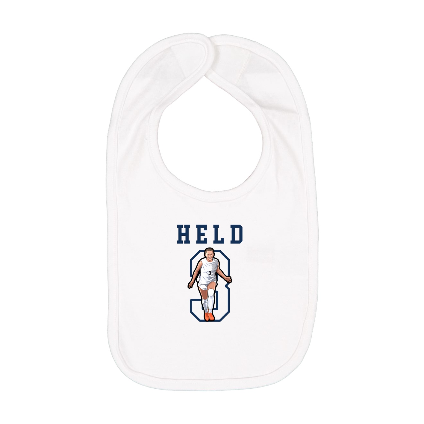 Infant Bib — Shirsey in White