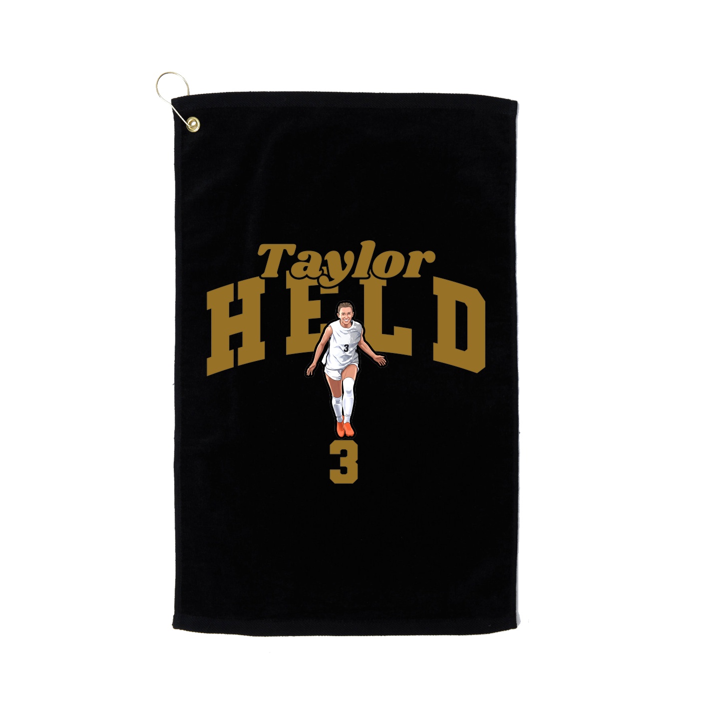 Golf Towel — Signature Arch in Black