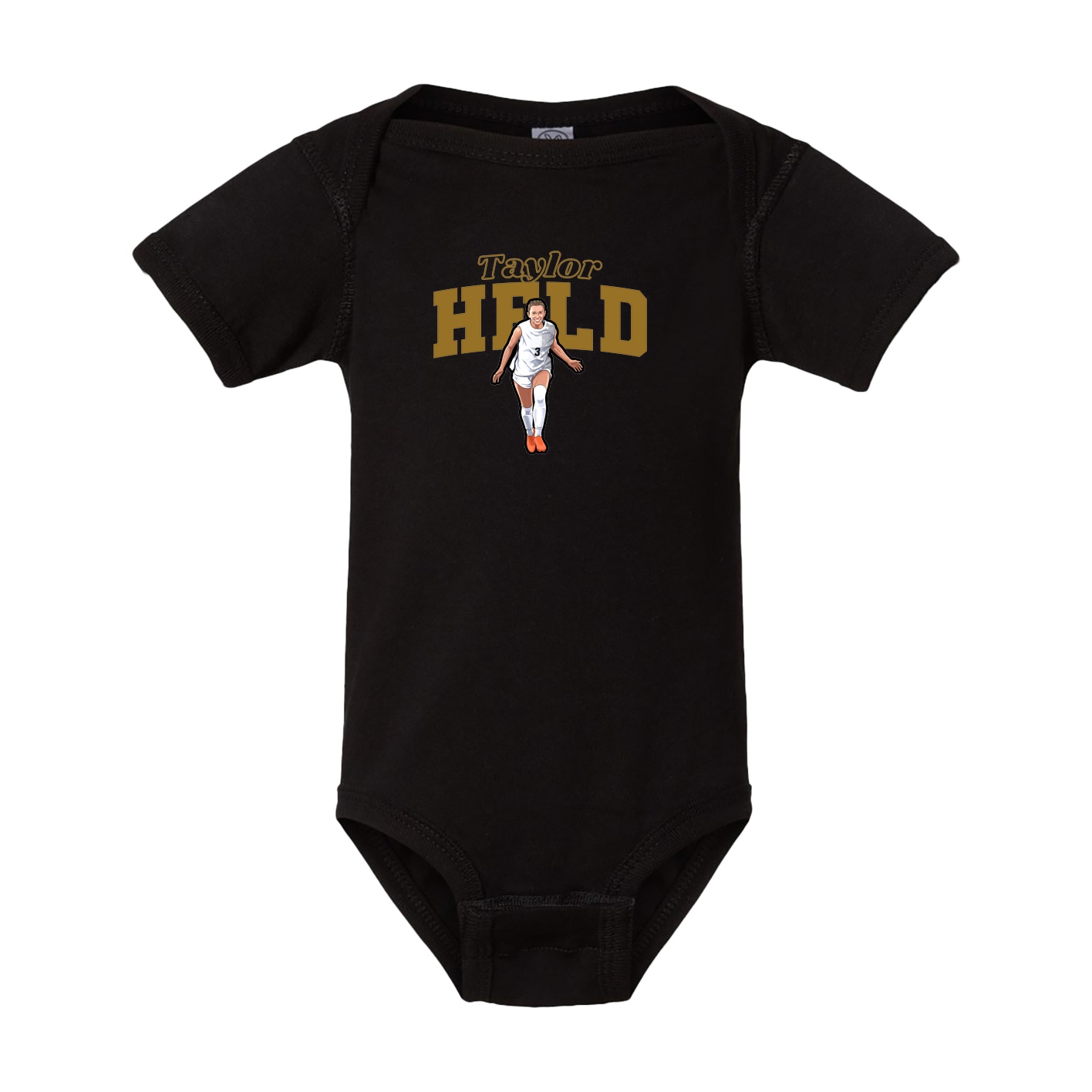 Baby Onesie — Name Arch in Black