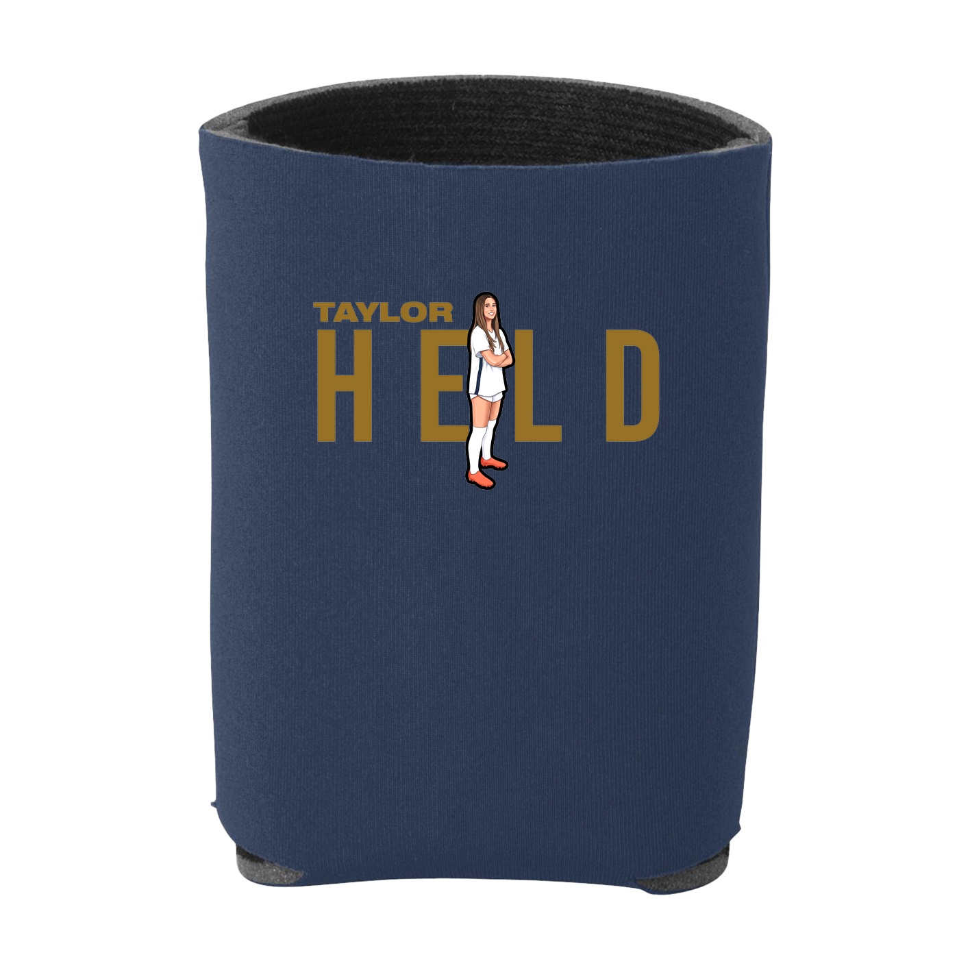 Can Holder — Player Name in Navy