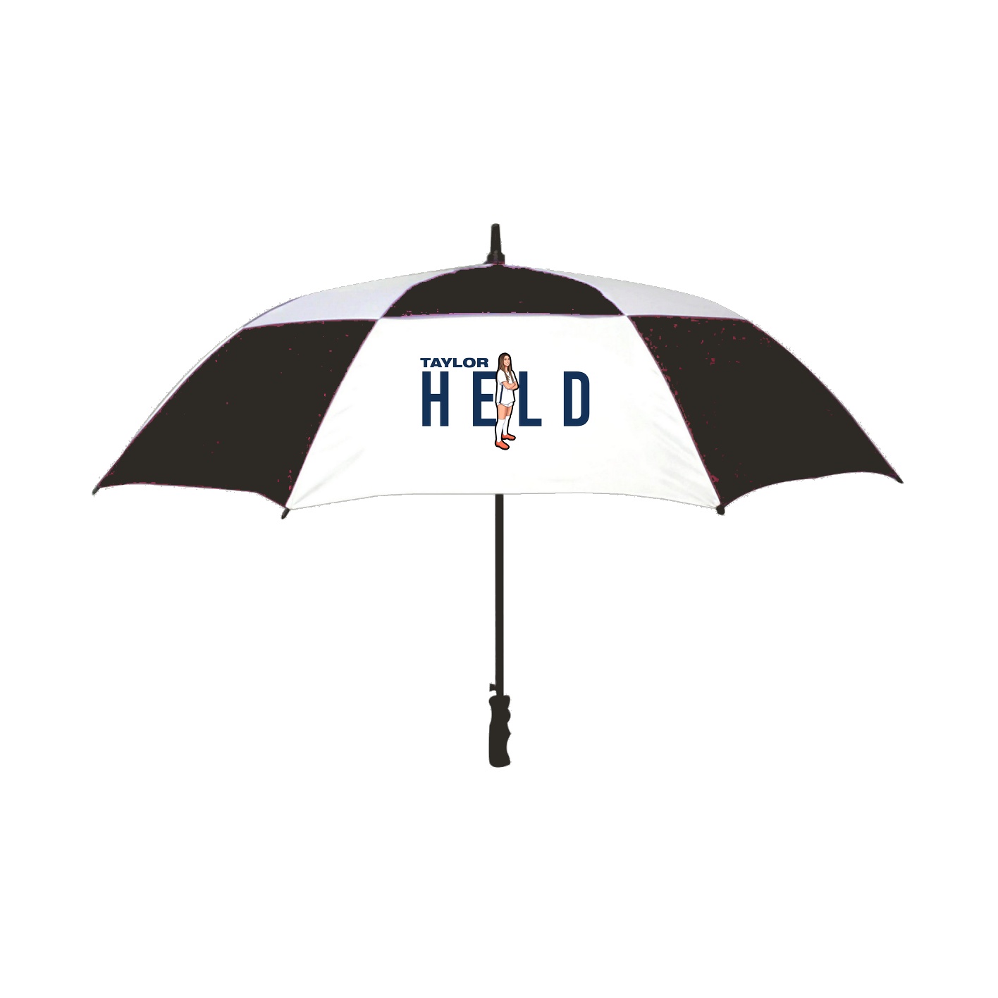 Golf Umbrella — Player Name in Black