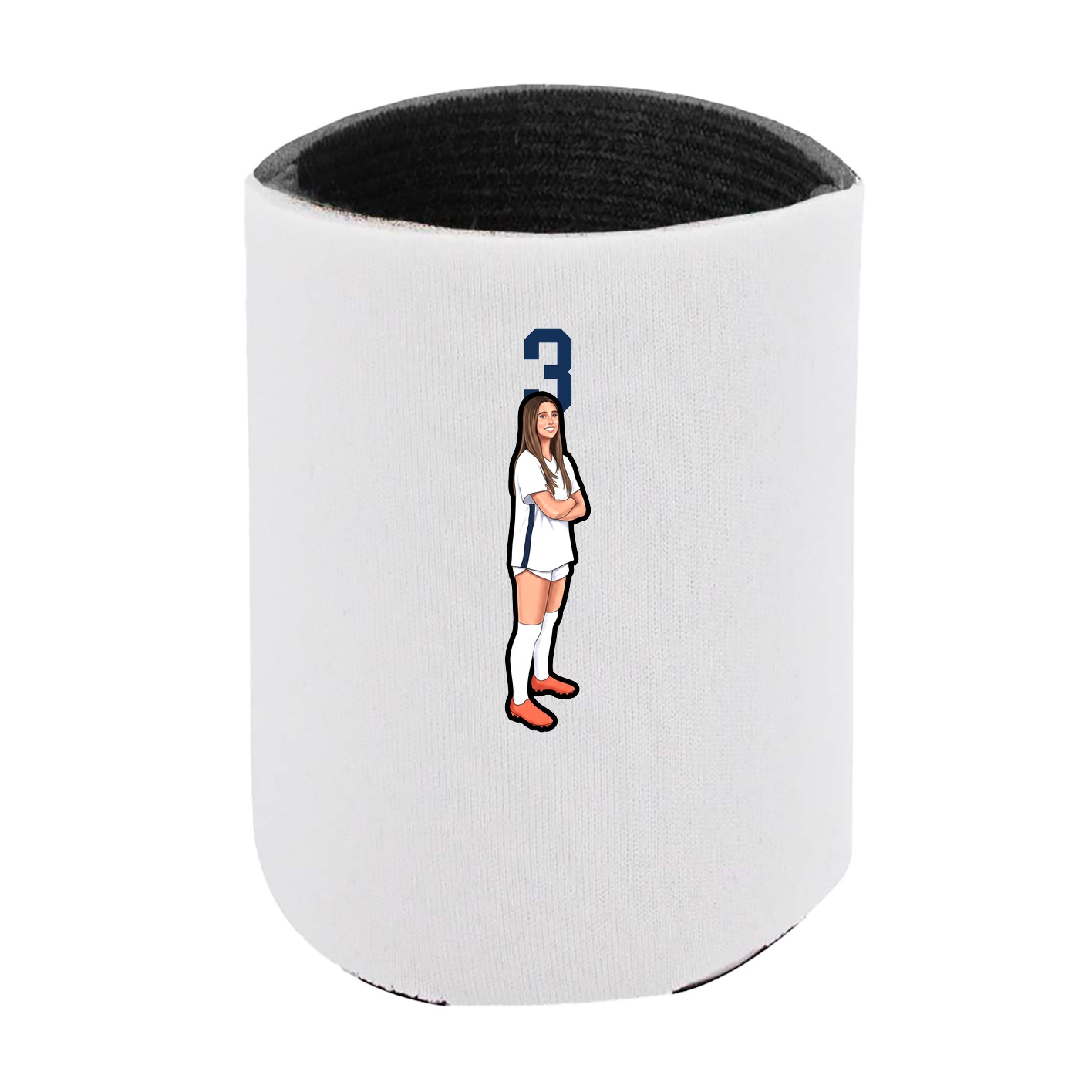 Can Holder — Number Top in White
