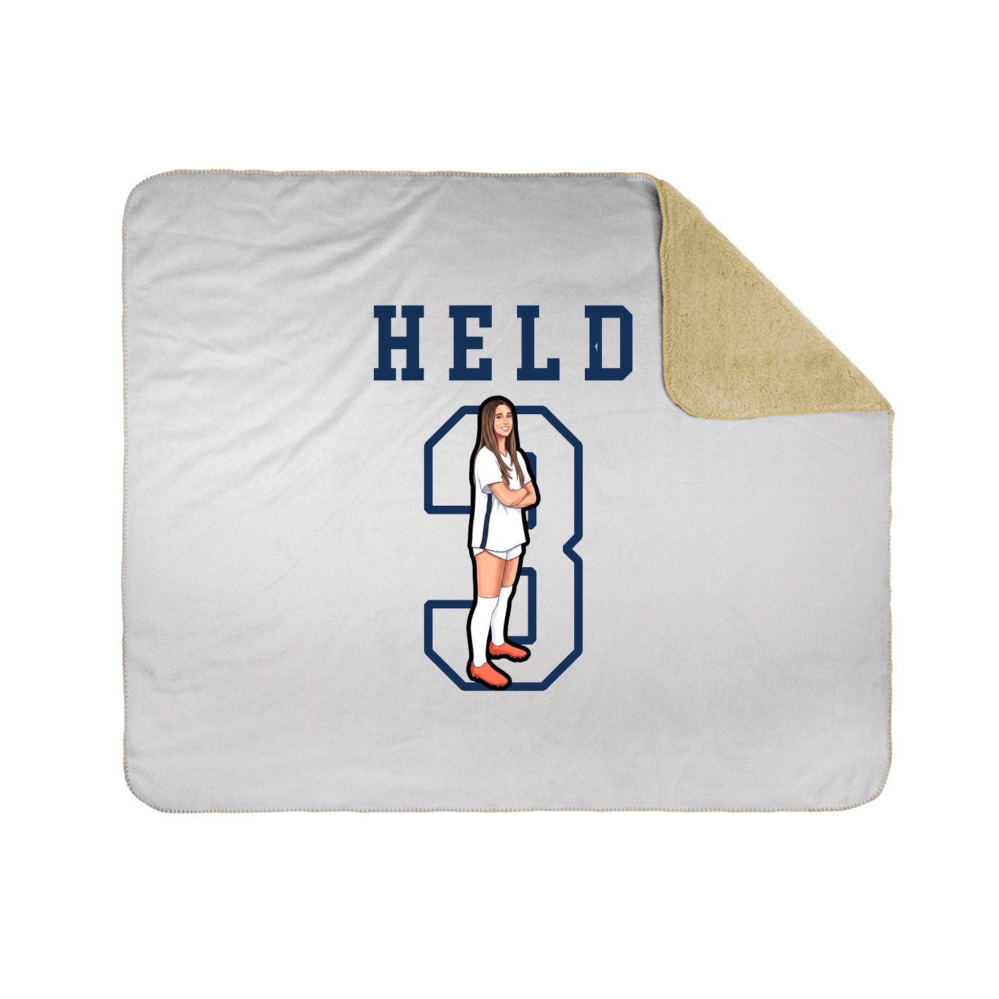 Throw Blanket — Shirsey in White