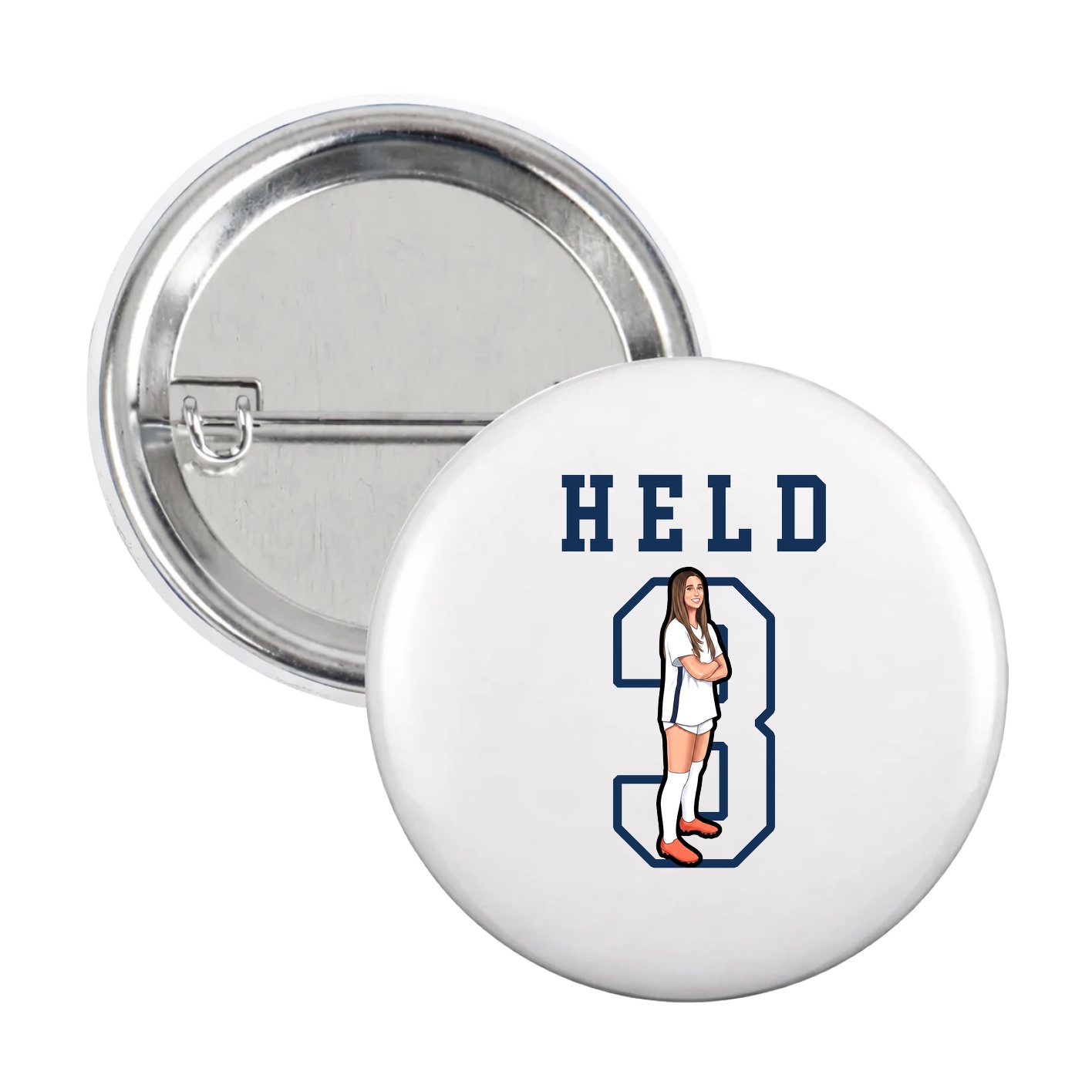 Game Day Button — Shirsey in White