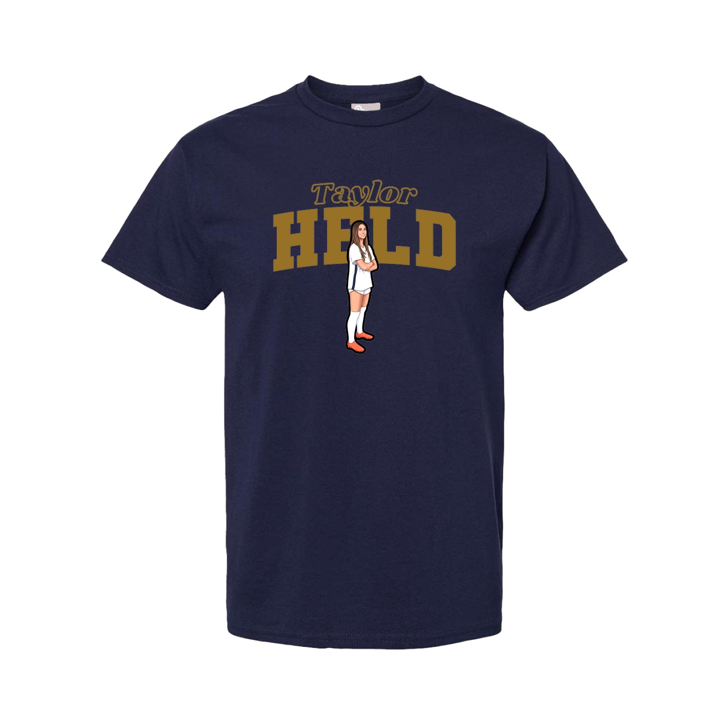 Youth Tee — Name Arch in Navy