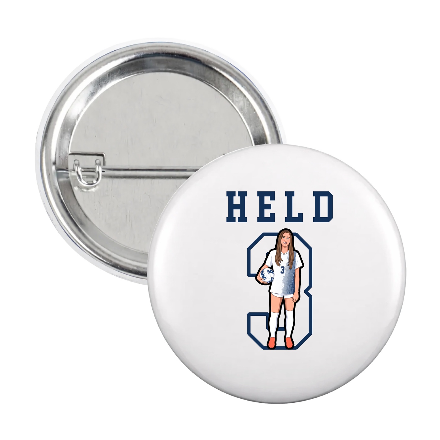 Game Day Button — Shirsey in White