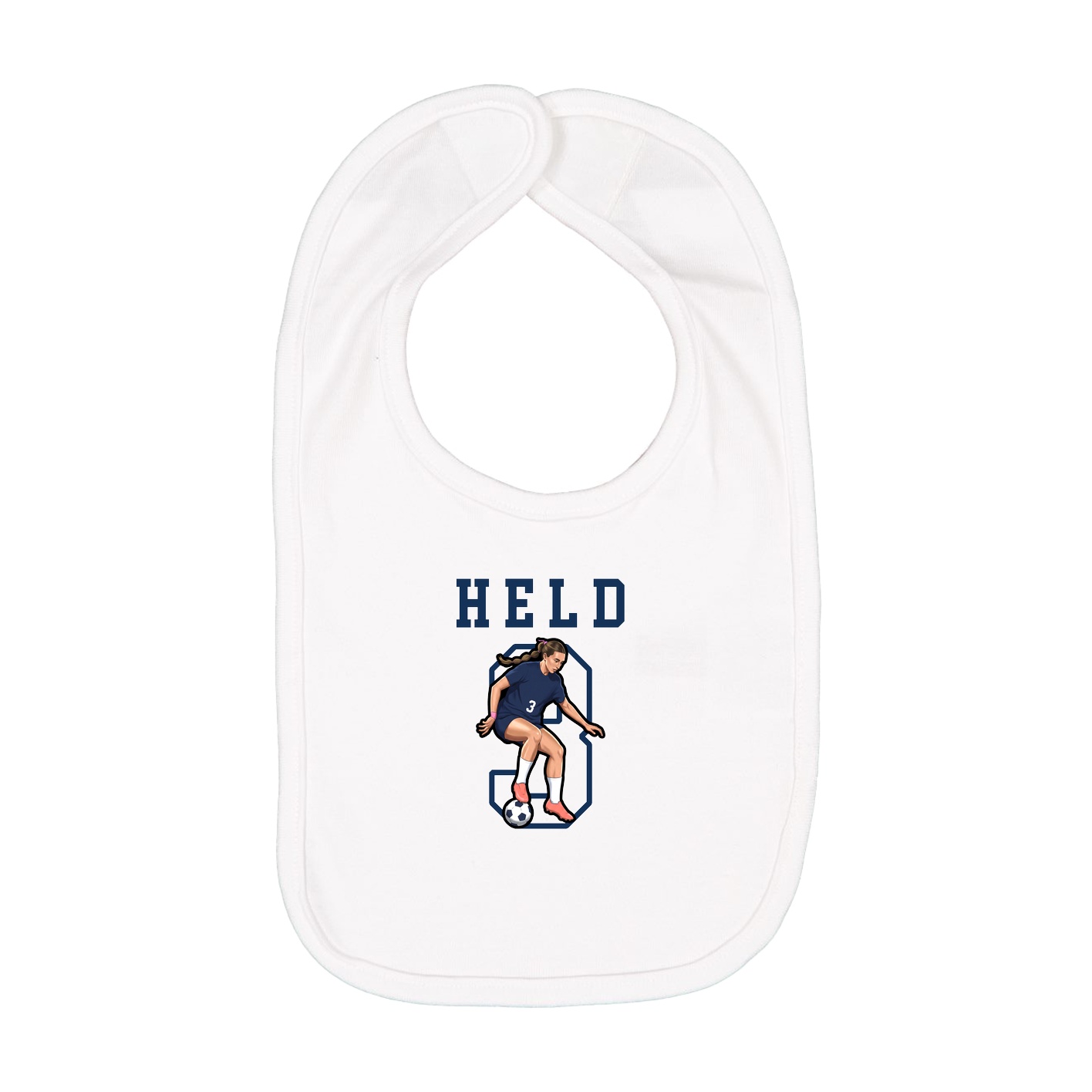 Infant Bib — Shirsey in White