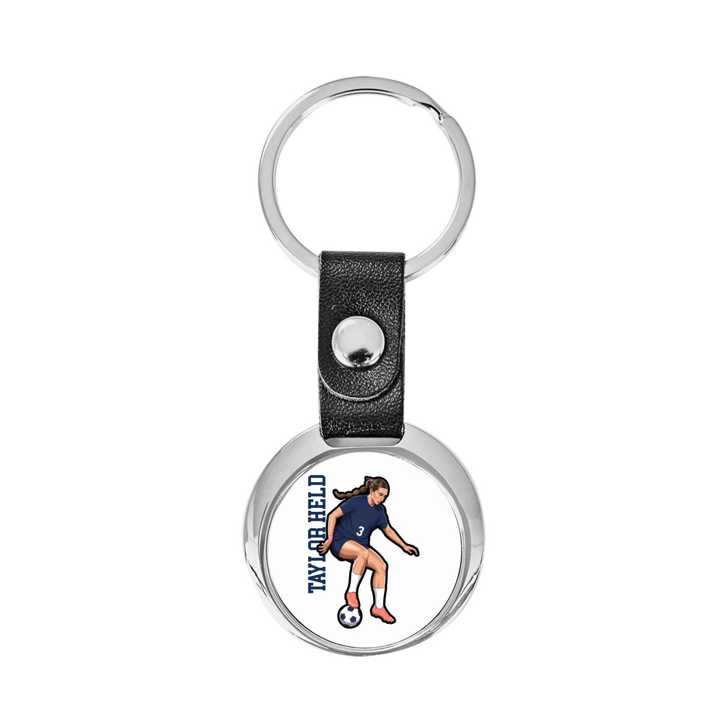 Key Chain — Name Vertical in Classic