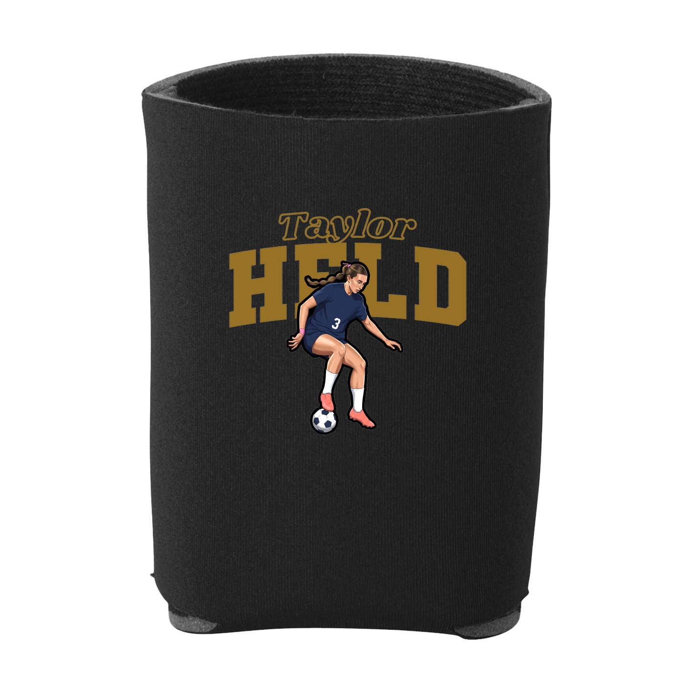 Can Holder — Name Arch in Black