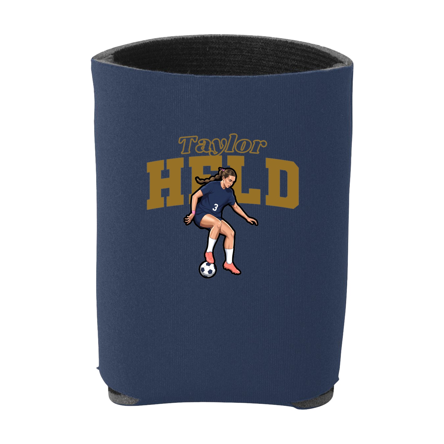 Can Holder — Name Arch in Navy