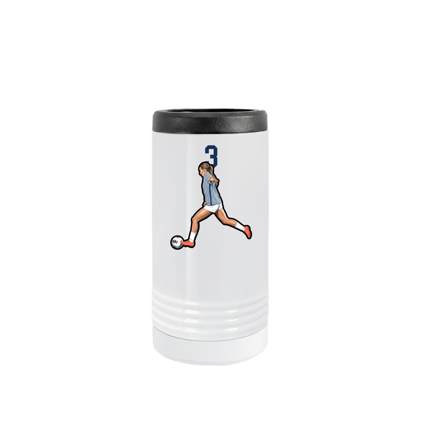 Slim Beverage Holder — Number Top in White