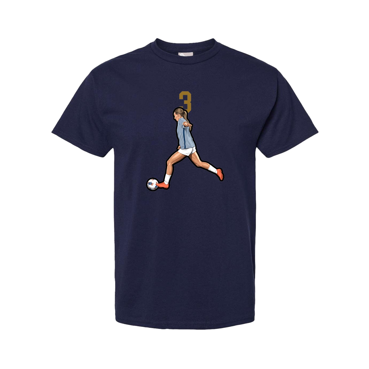 Youth Tee — Number Top in Navy