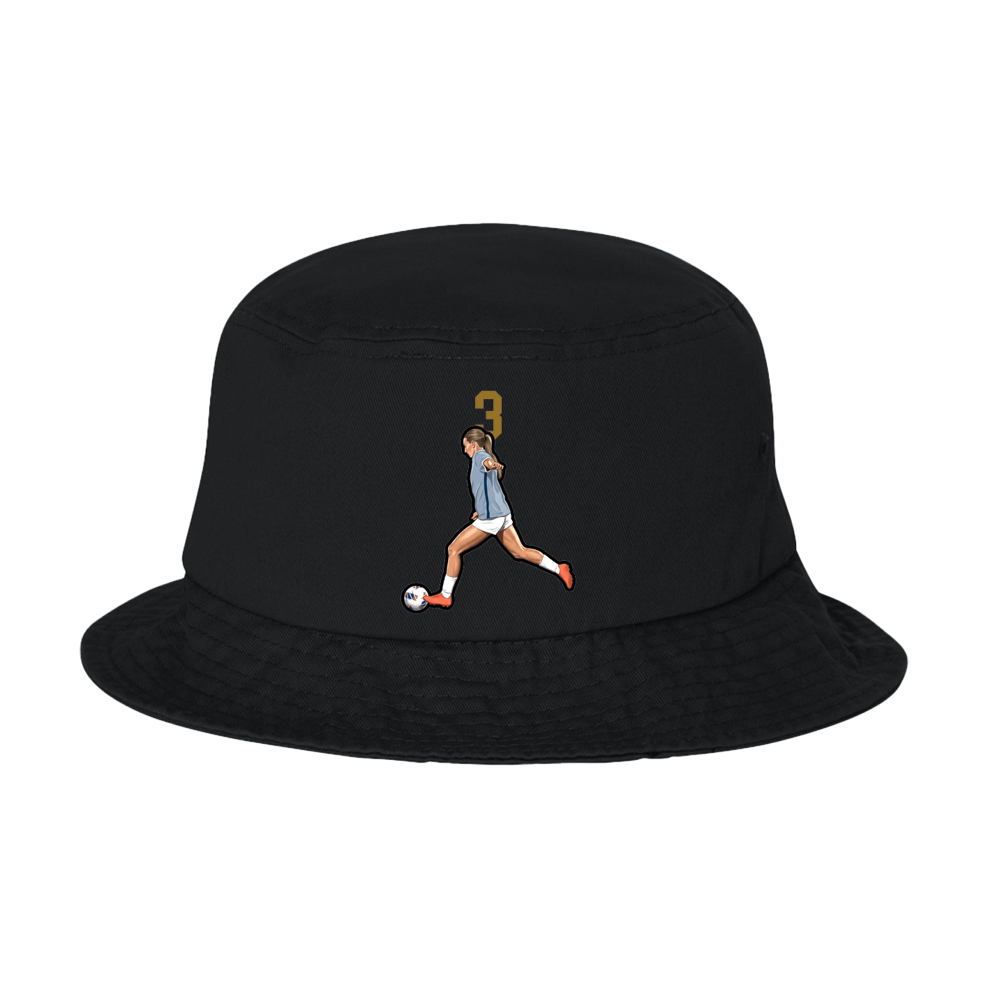 Bucket Cap — Number Top in Black