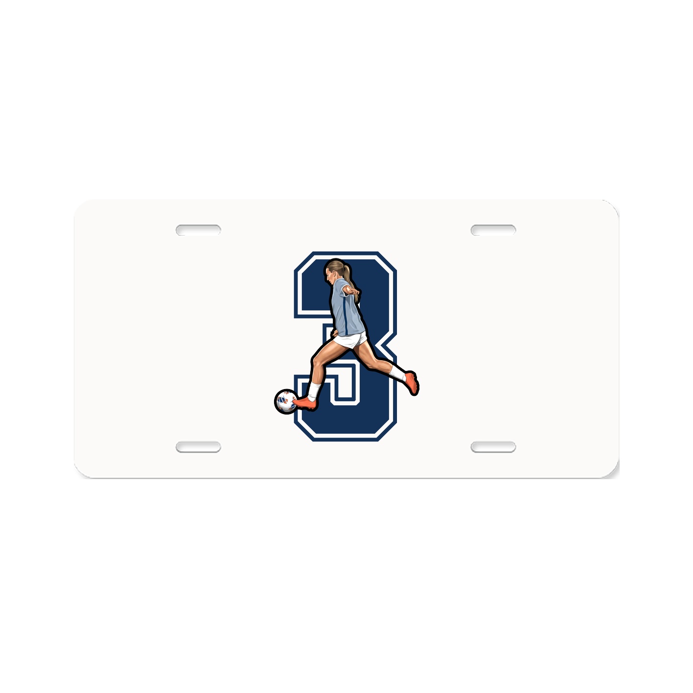License Plate — Number in Classic