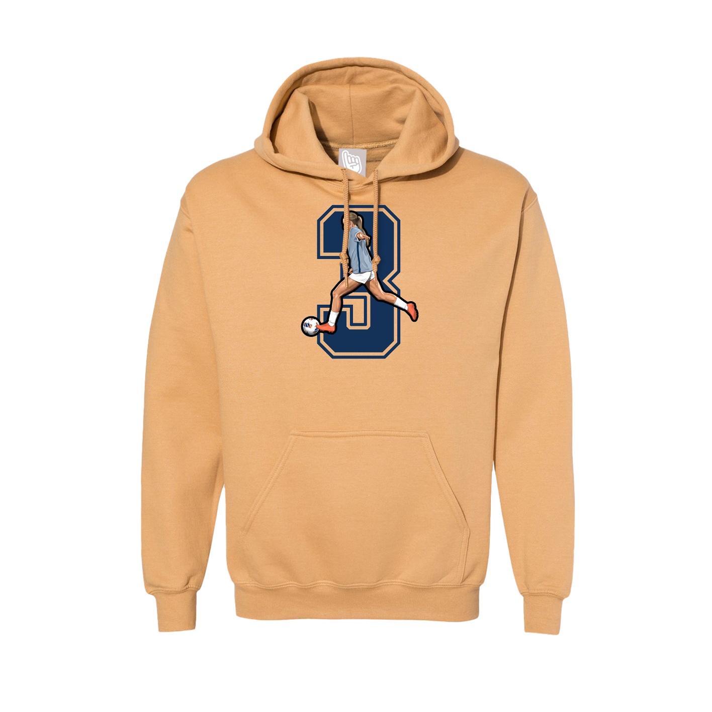 Hoodie — Number in Vegas Gold
