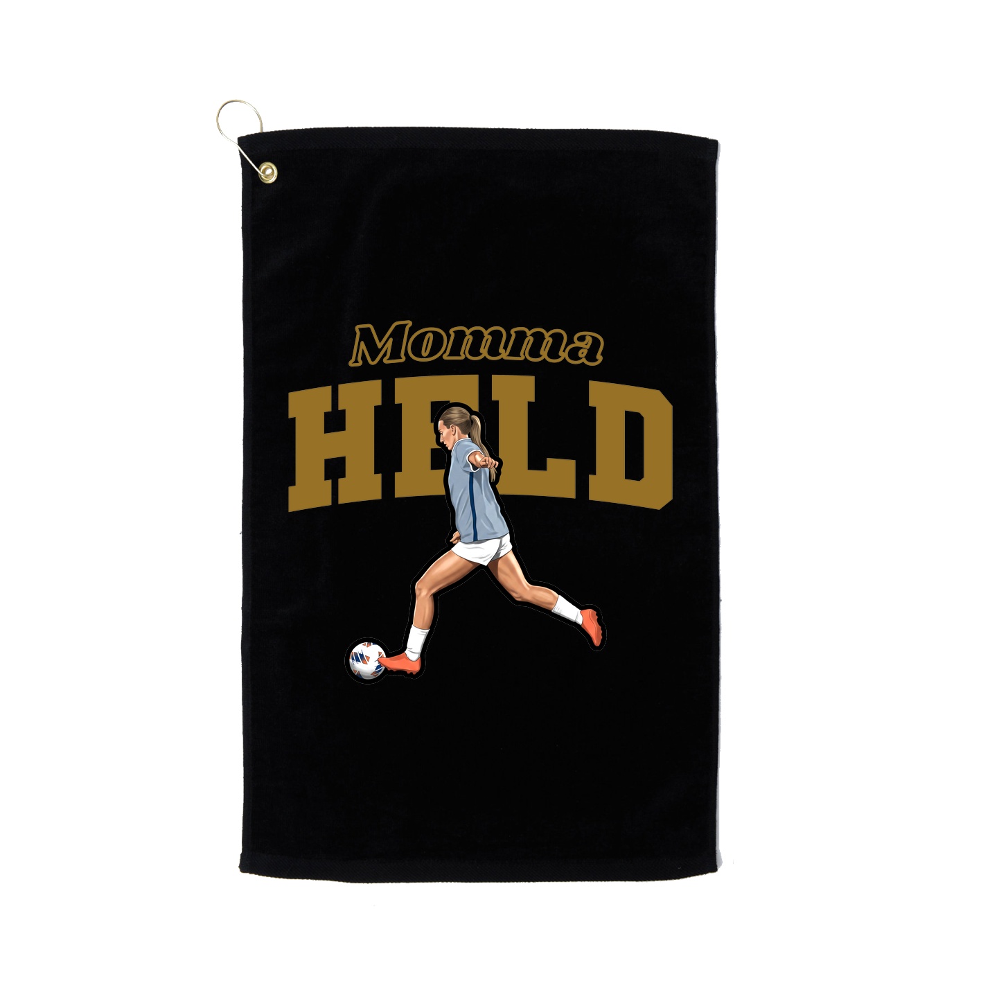 Golf Towel — Mothers Day Block in Black