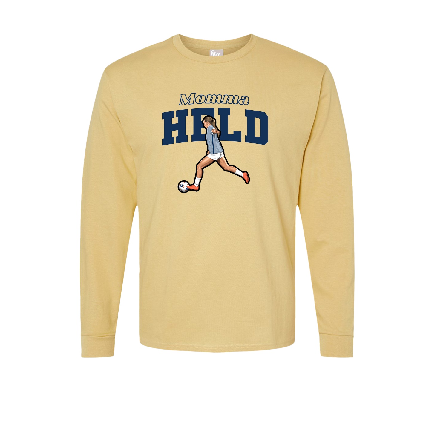 Long Sleeve Tee — Mothers Day Block in Vegas Gold