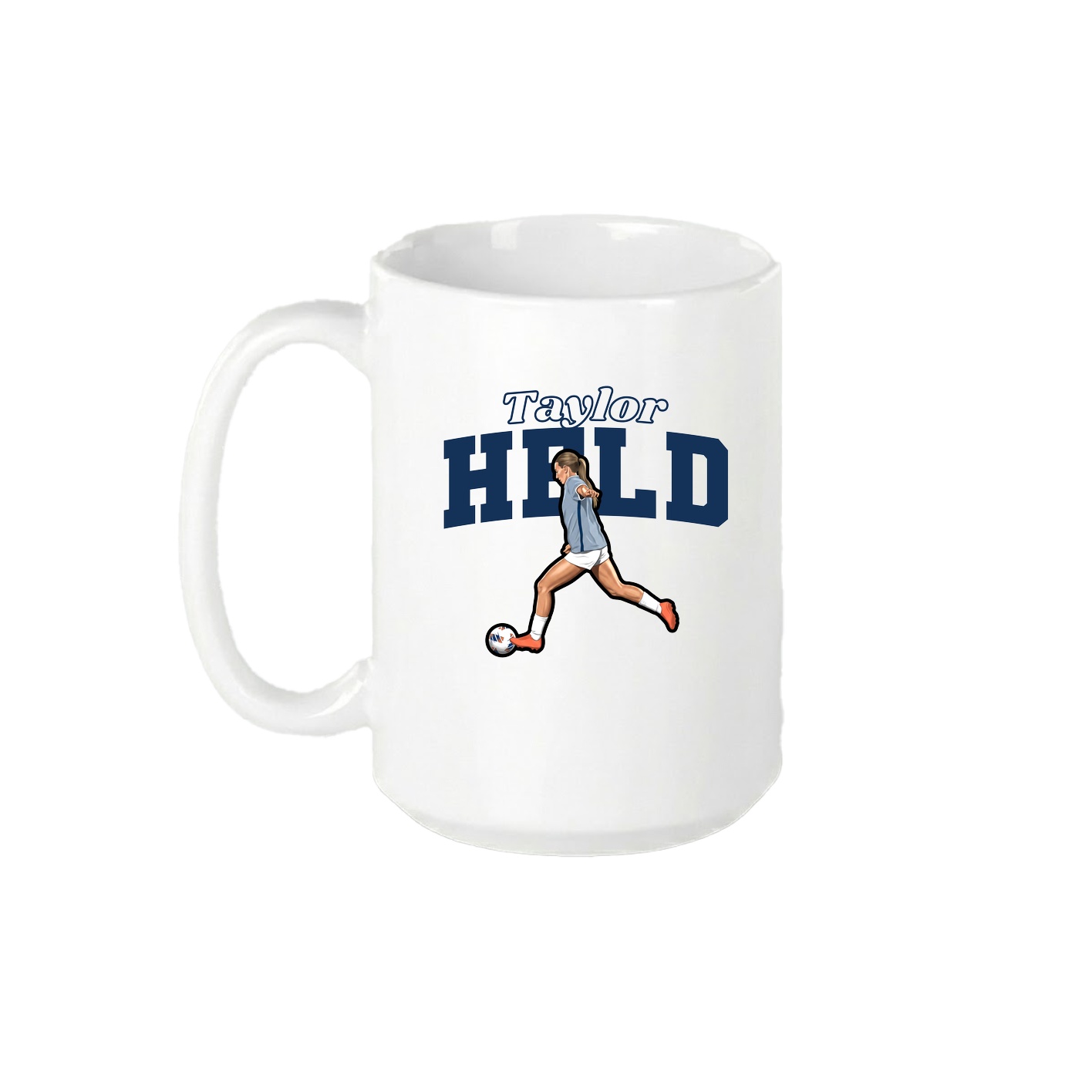 15oz Coffee Mug — Name Arch in White