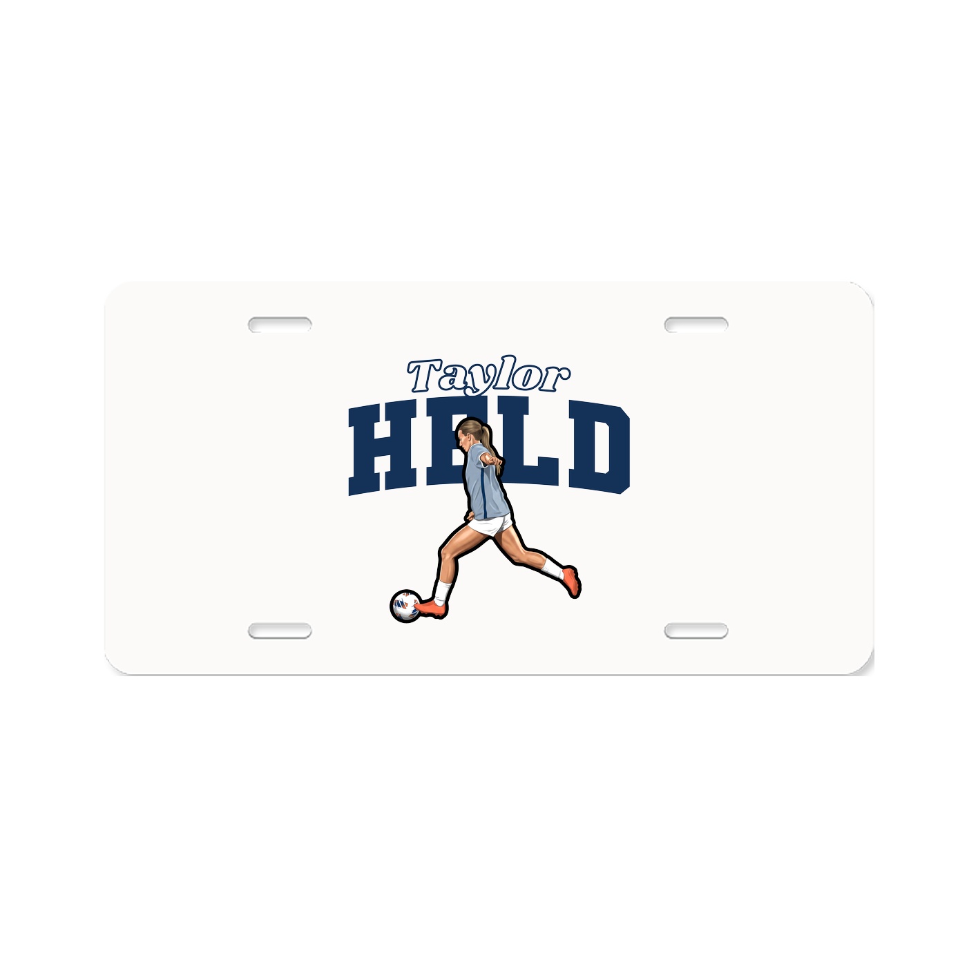 License Plate — Name Arch in Classic