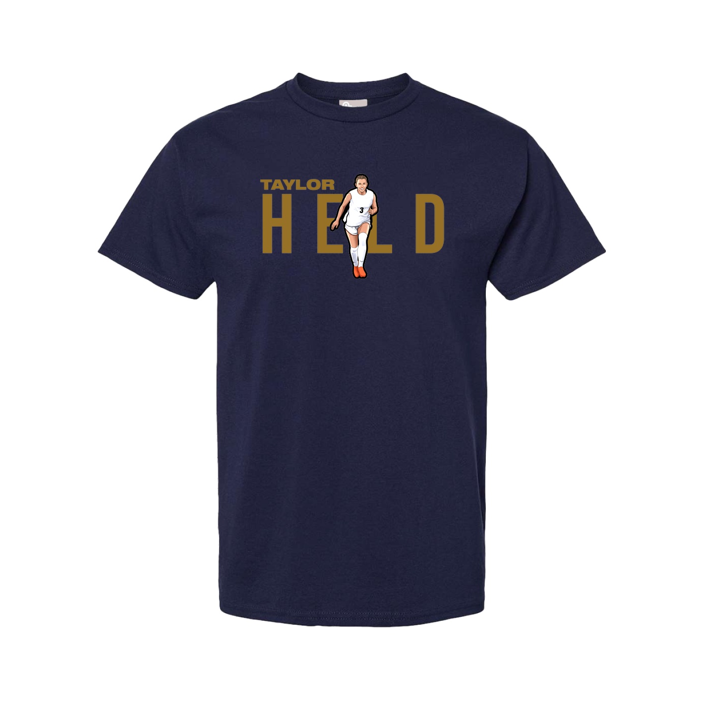 Youth Tee — Player Name in Navy