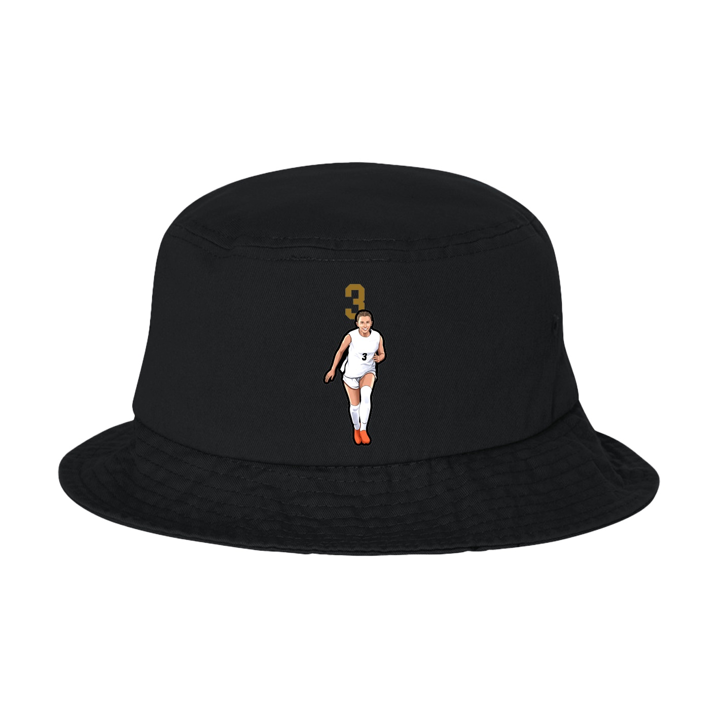 Bucket Cap — Number Top in Black
