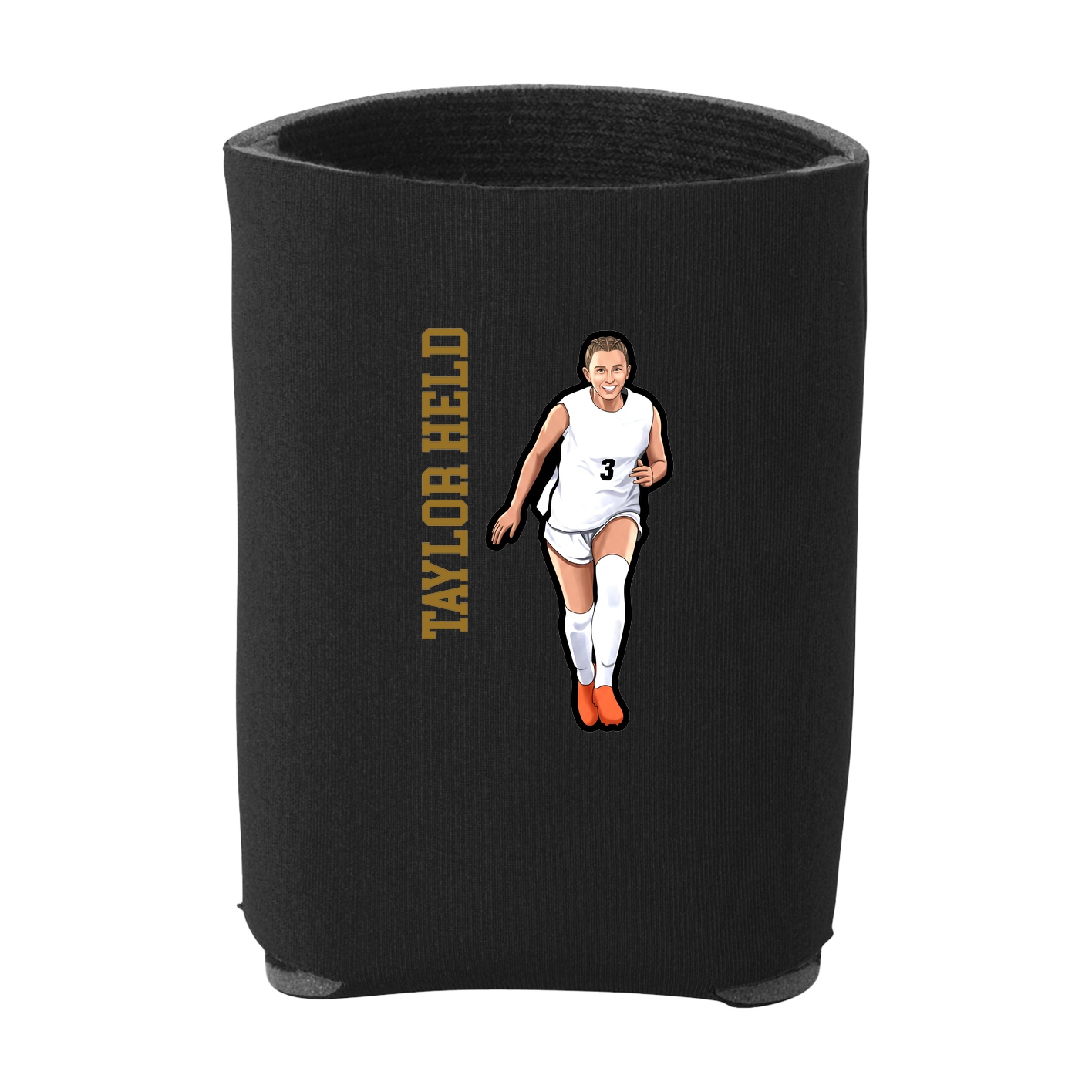 Can Holder — Name Vertical in Black