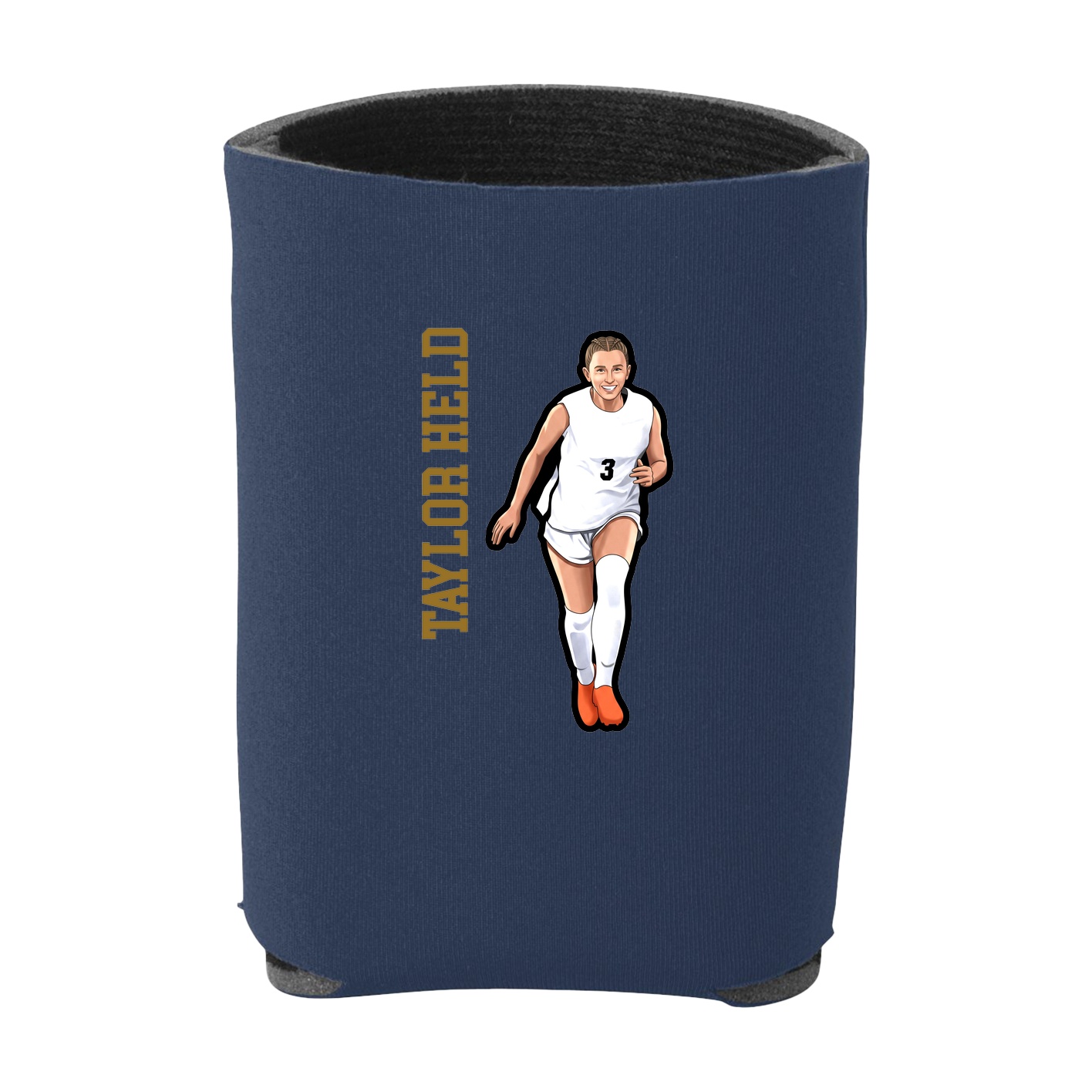 Can Holder — Name Vertical in Navy