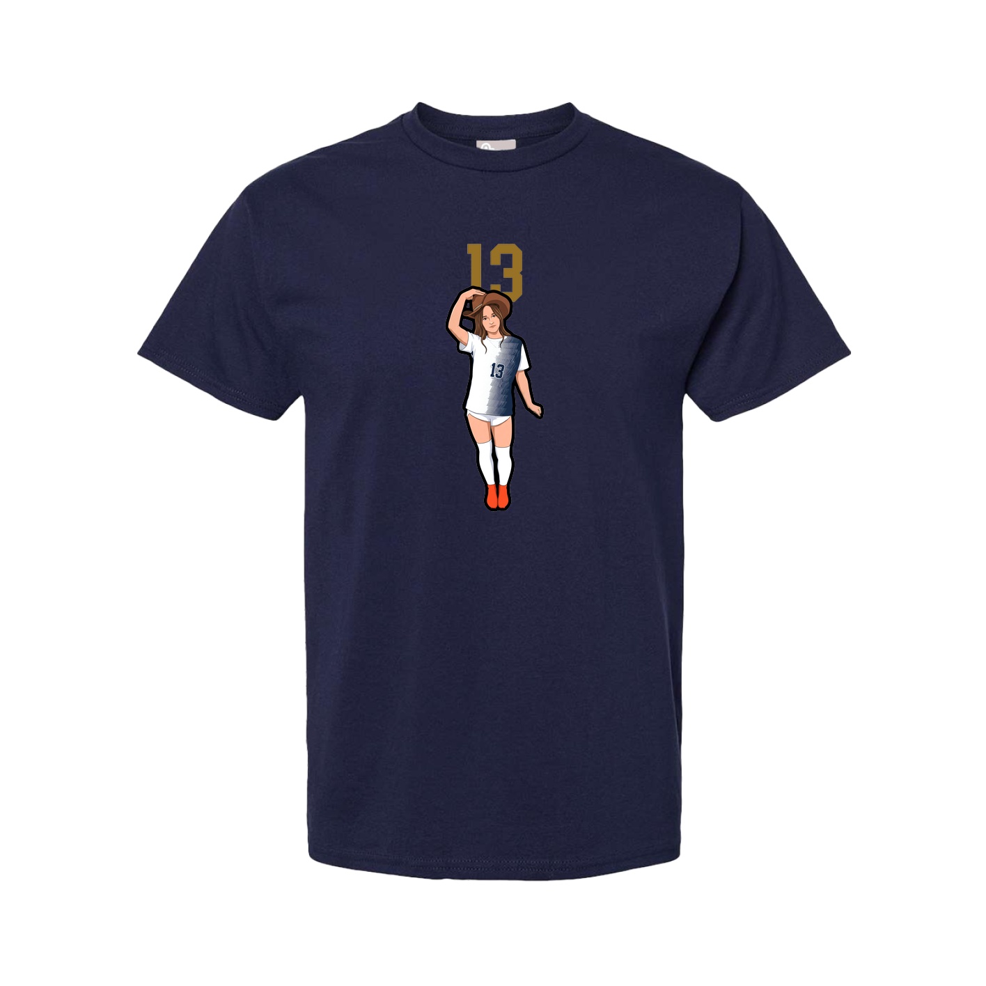 Youth Tee — Number Top in Navy