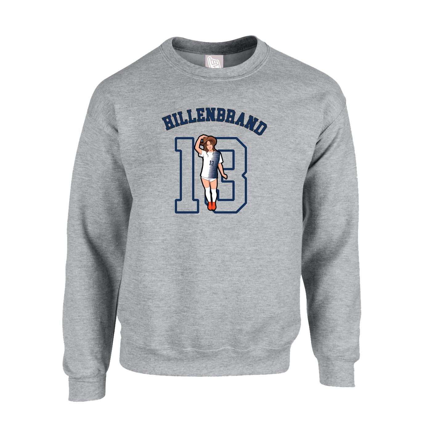 Fleece Crew — Shirsey Arch in Grey